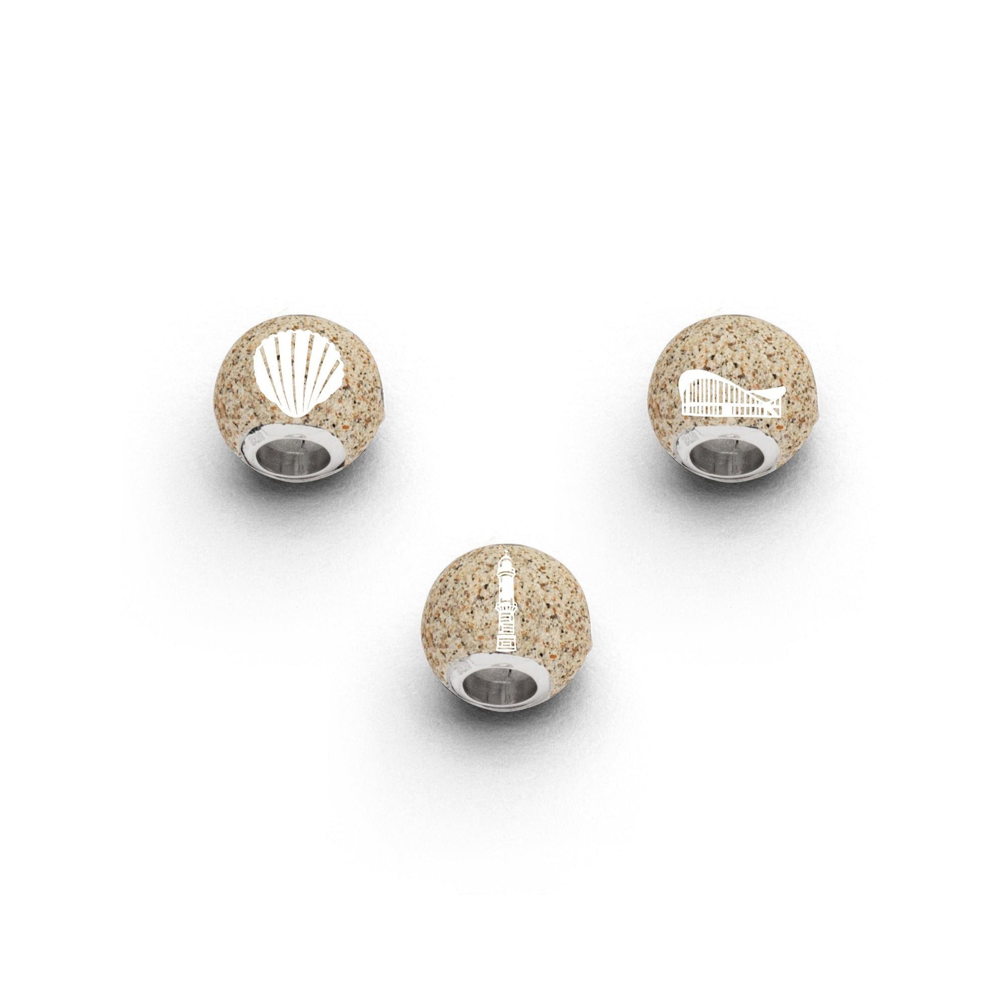 Bead DUR Schmuck: Anhänger Teepott "Warnemünde" mit Strandsand, P4676