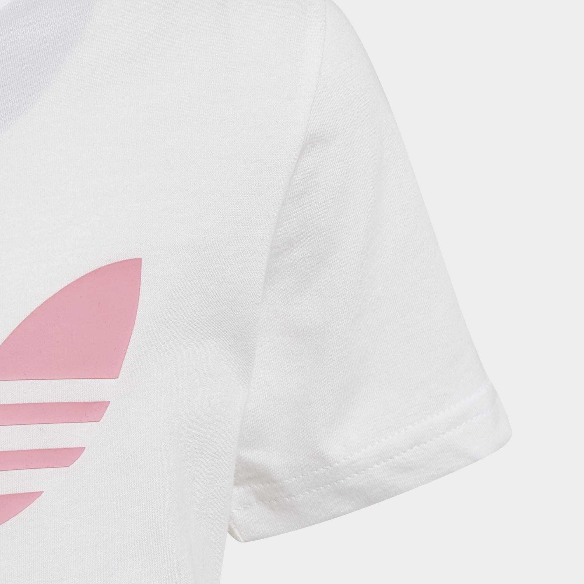 adidas Originals T-SHIRT White / SET ADICOLOR SHORTS Pink Bliss Trainingsanzug UND