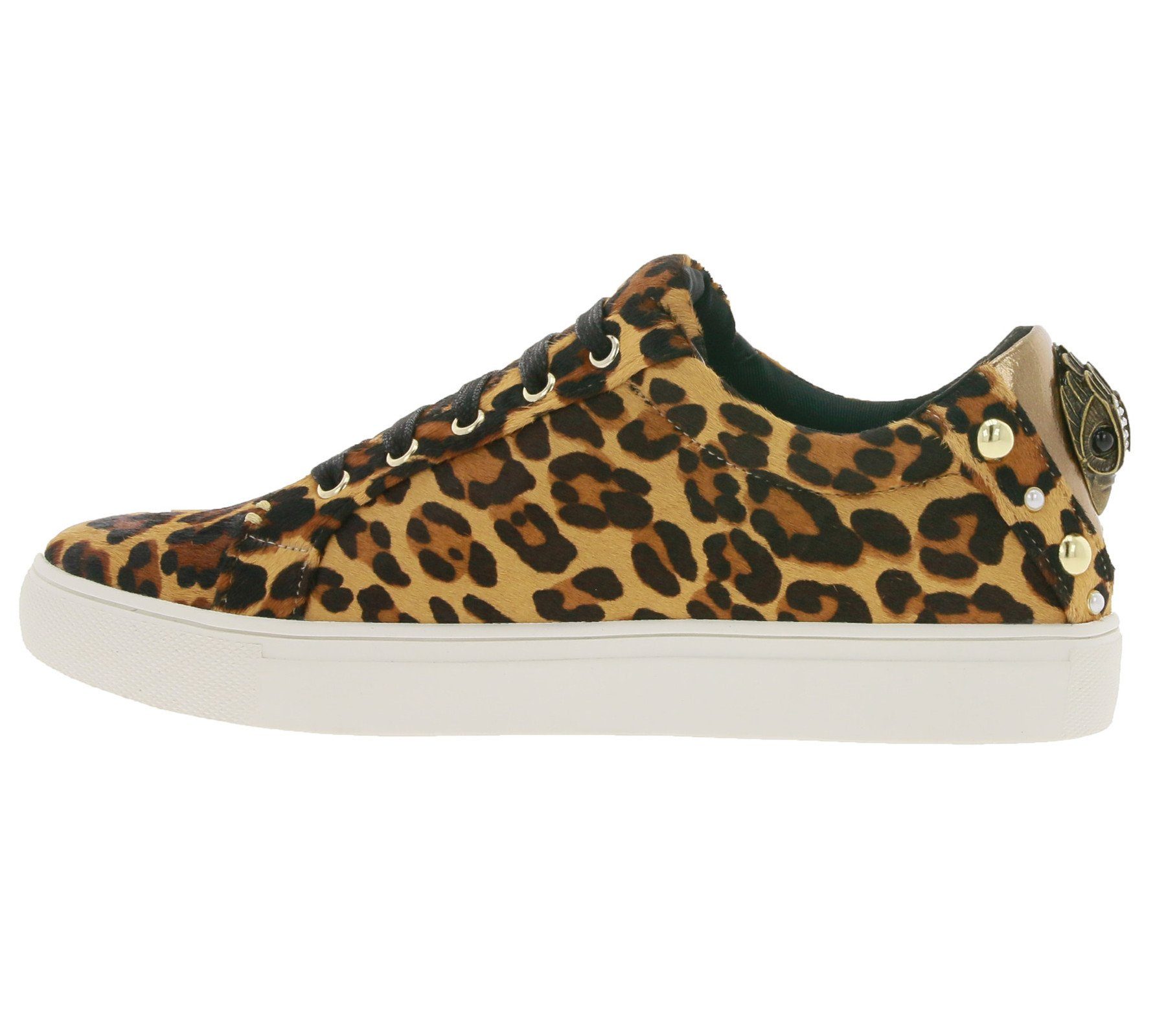 Kurt Geiger KURT GEIGER Ludo Low Turnschuhe im Sneaker Top Schuhe Damen Echtleder-Sneaker ausgefallene Animal-Look Braun