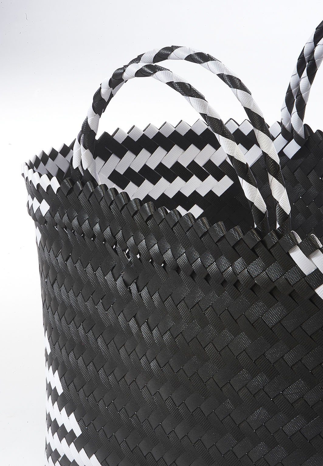 Kobolo Shopper Einkaufstasche ROM XXL aus PE mit PU Henkeln (1 Stück)