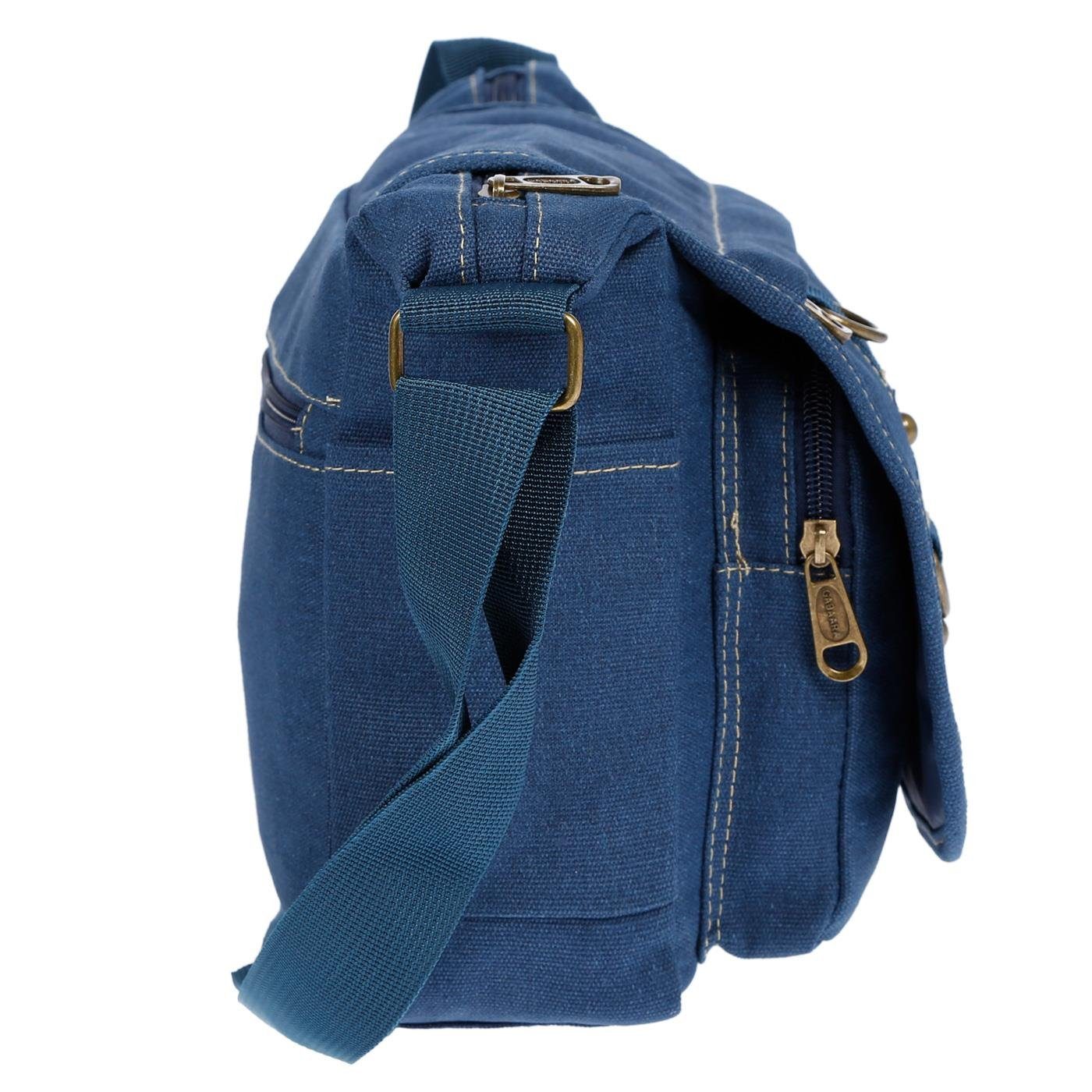 Christian Wippermann Umhängetasche Damen Tasche Schultertasche Umhängetasche aus Canvas (1 tlg), inversch. Farben