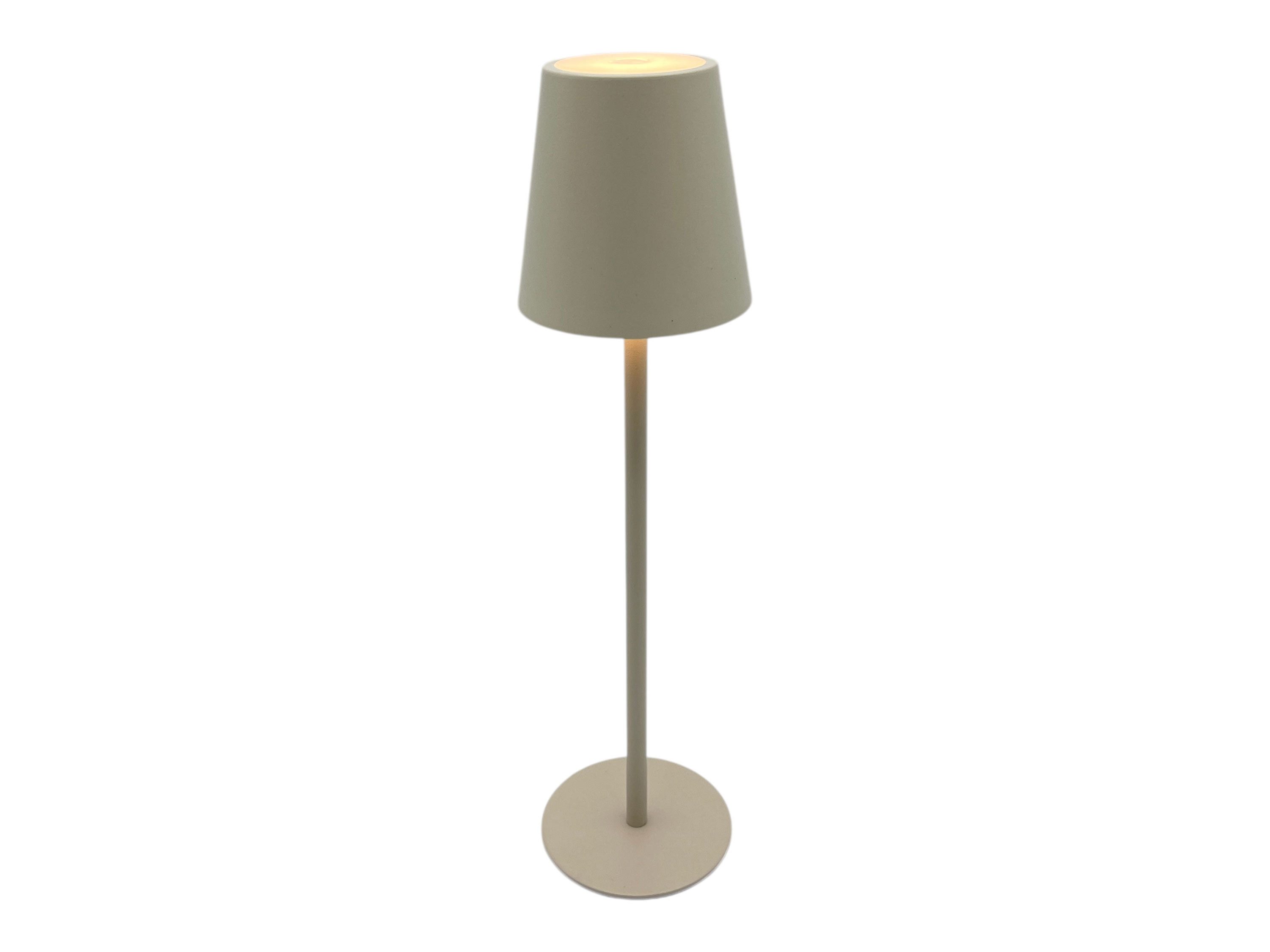 Coen Bakker LED Tischleuchte Portable Light, Dimmfunktion, LED, warmweiß, kaltweiß, neutralweiß, USB touch Dimmer außen sand 27,5cm 34 LEDs