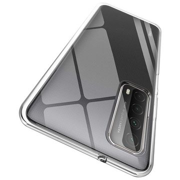 CoolGadget Handyhülle Transparent Ultra Slim Case für Huawei P Smart 2021 6,67 Zoll, Silikon Hülle Dünne Schutzhülle für Huawei P Smart 2021 Hülle