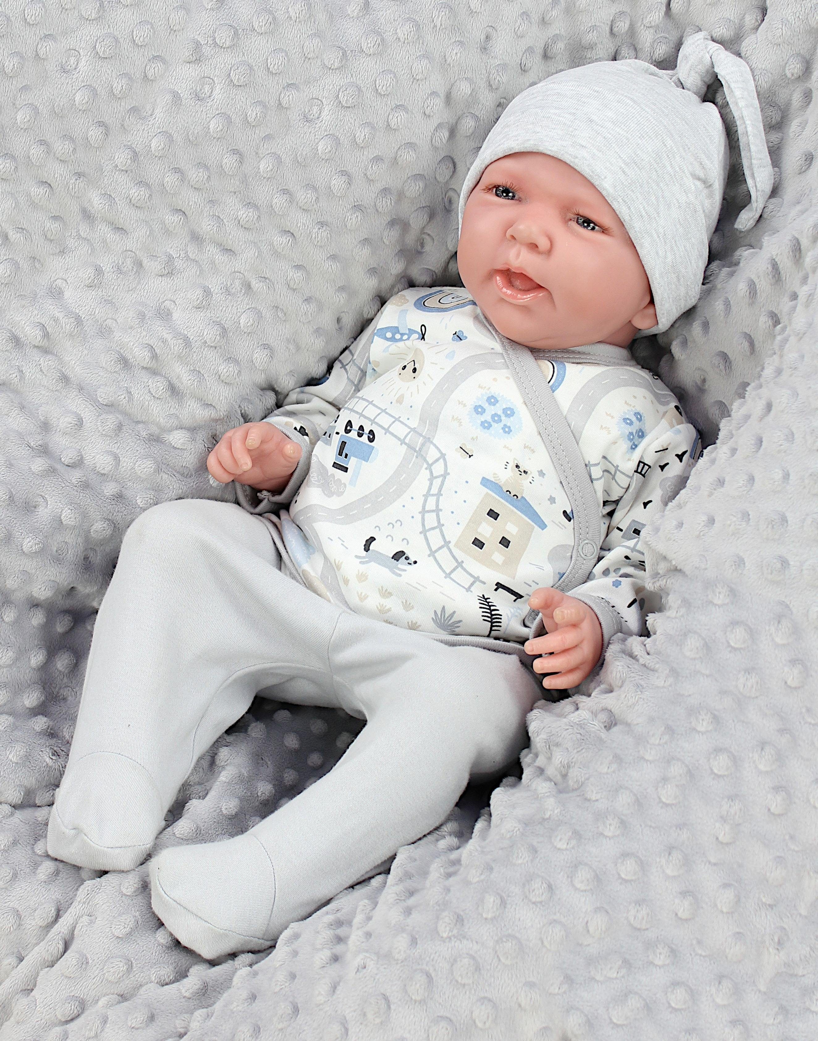 TupTam Unisex (5-tlg) OEKO-TEX Langarm Set 8 aus Stoffen Baby Junge 5er zertifizierten Wickelshirt