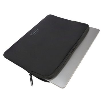 Tucano Laptop-Hülle Second Skin Elements, Neopren Schutzhülle, Schwarz 12 Zoll, MacBook 12 Zoll