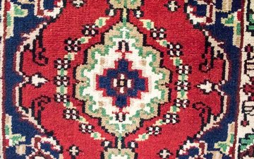 Wollteppich Keshan Teppich handgeknüpft rot, morgenland, rechteckig, Höhe: 10 mm