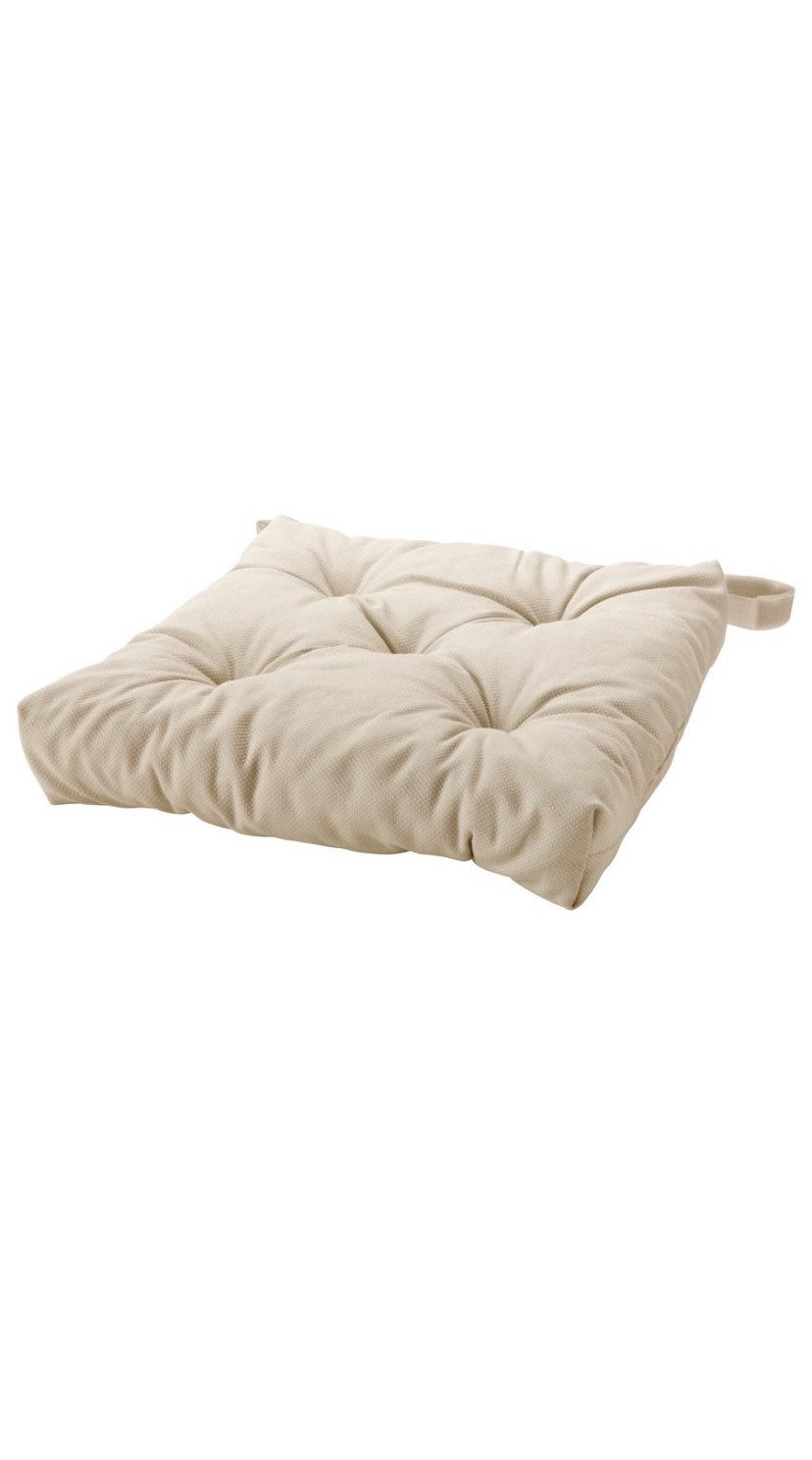 IKEA Stuhlkissen Ikea MALINDA Stuhlkissen, 40/35x38x7 cm, hellbeige