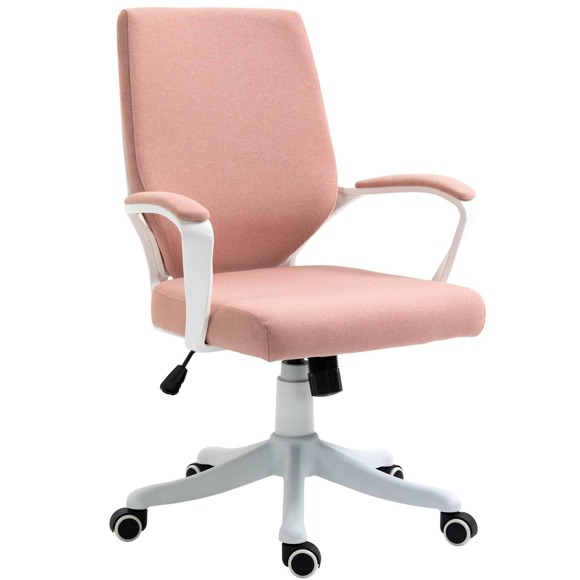 rosa/weiß Vinsetto | Schreibtischstuhl Bürostuhl rosa/weiß