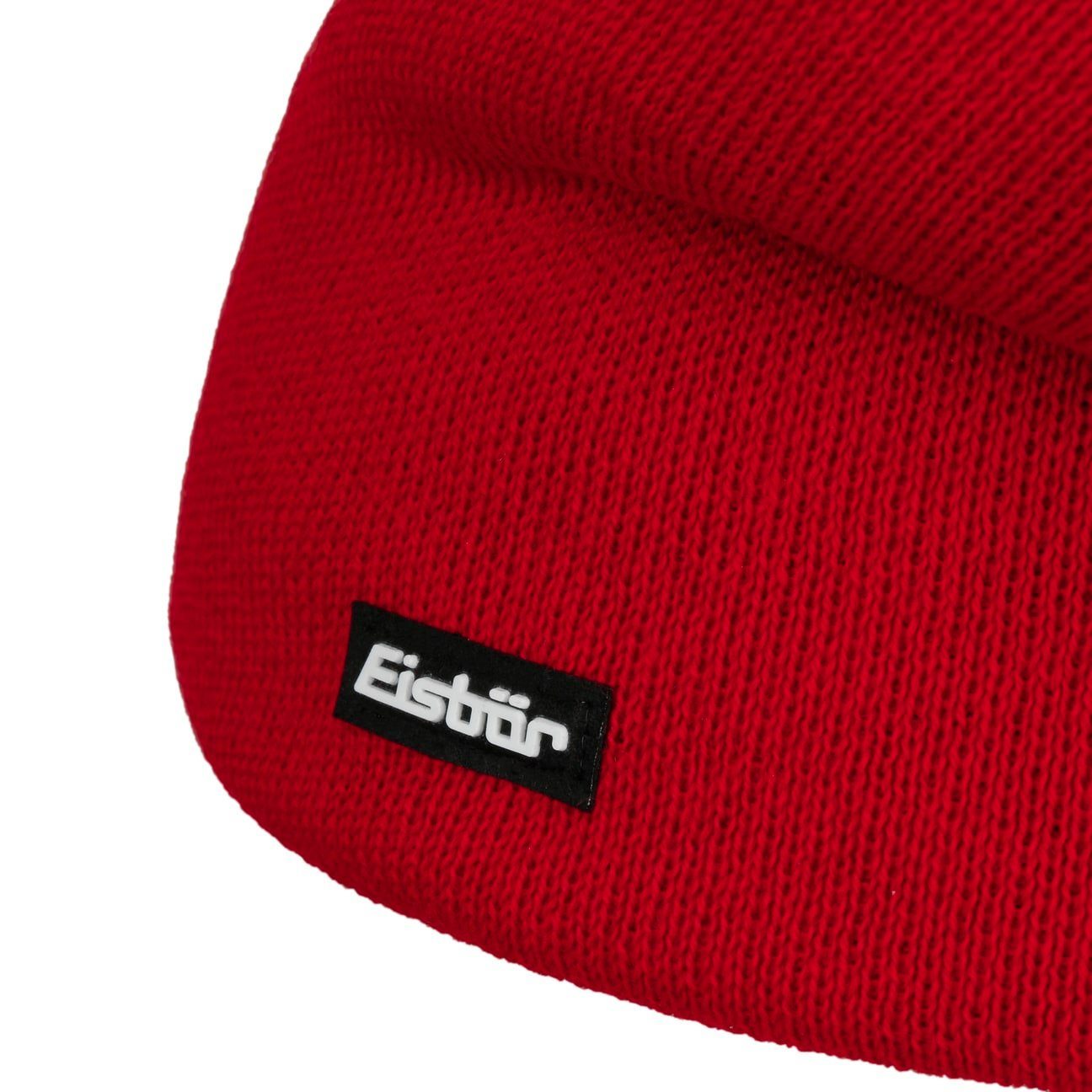 Beanie Eisbär in mit (1-St) Wollmütze Futter, rot Made Austria