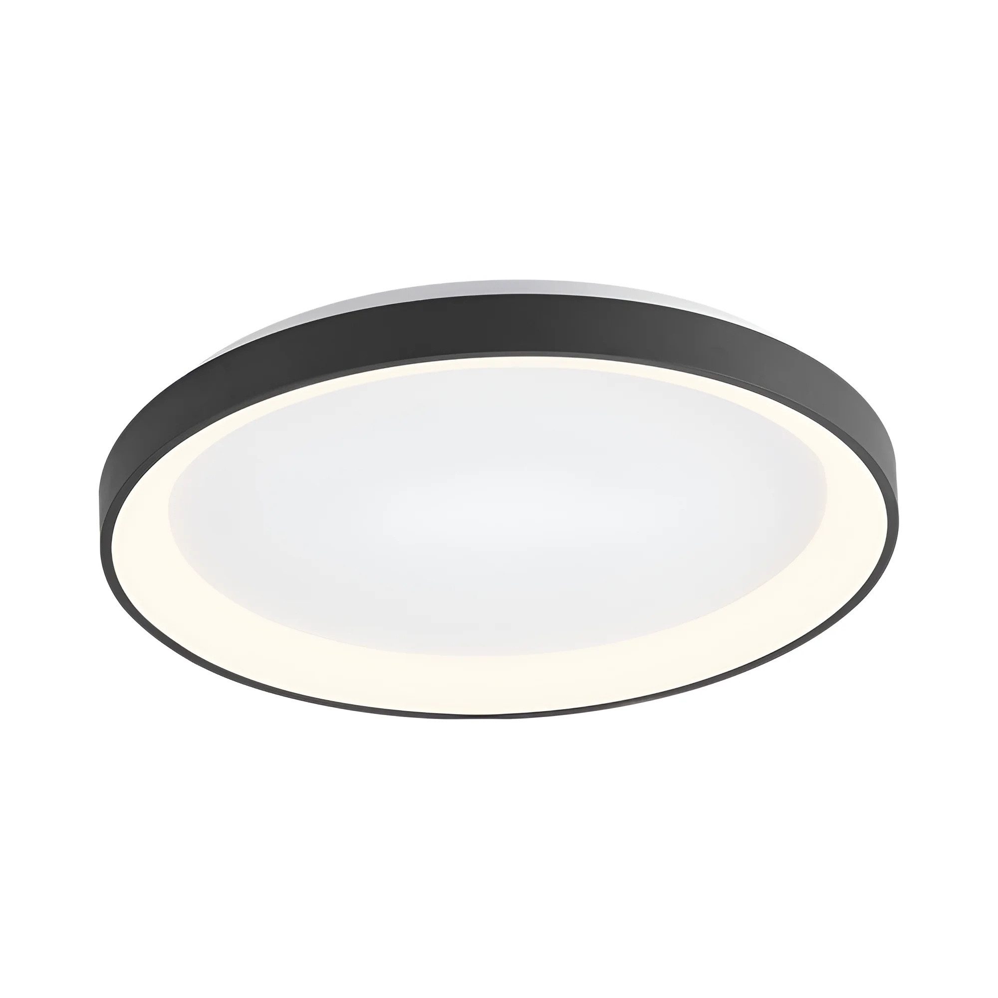 Braytron LED Deckenleuchte LED Deckenleuchte rund 36W 3200lm 3CCT schwarz dimmbar Wohnzimmer, LED fest integriert, Neutralweiß, Kaltweiß, Warmweiß, Energieeffizient, Flimmerfrei, 3 Lichtfarben (CCT)