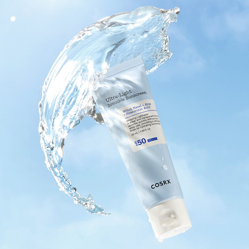 Cosrx Sonnenschutzcreme ULTRA LIGHT INVISIBLE SUNSCREEN LSF 50, umfassenden Schutz vor UVA- und UVB-Strahlen