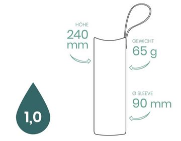yogabox Trinkflasche CARRY Sleeve 1 l, Regional produziert
