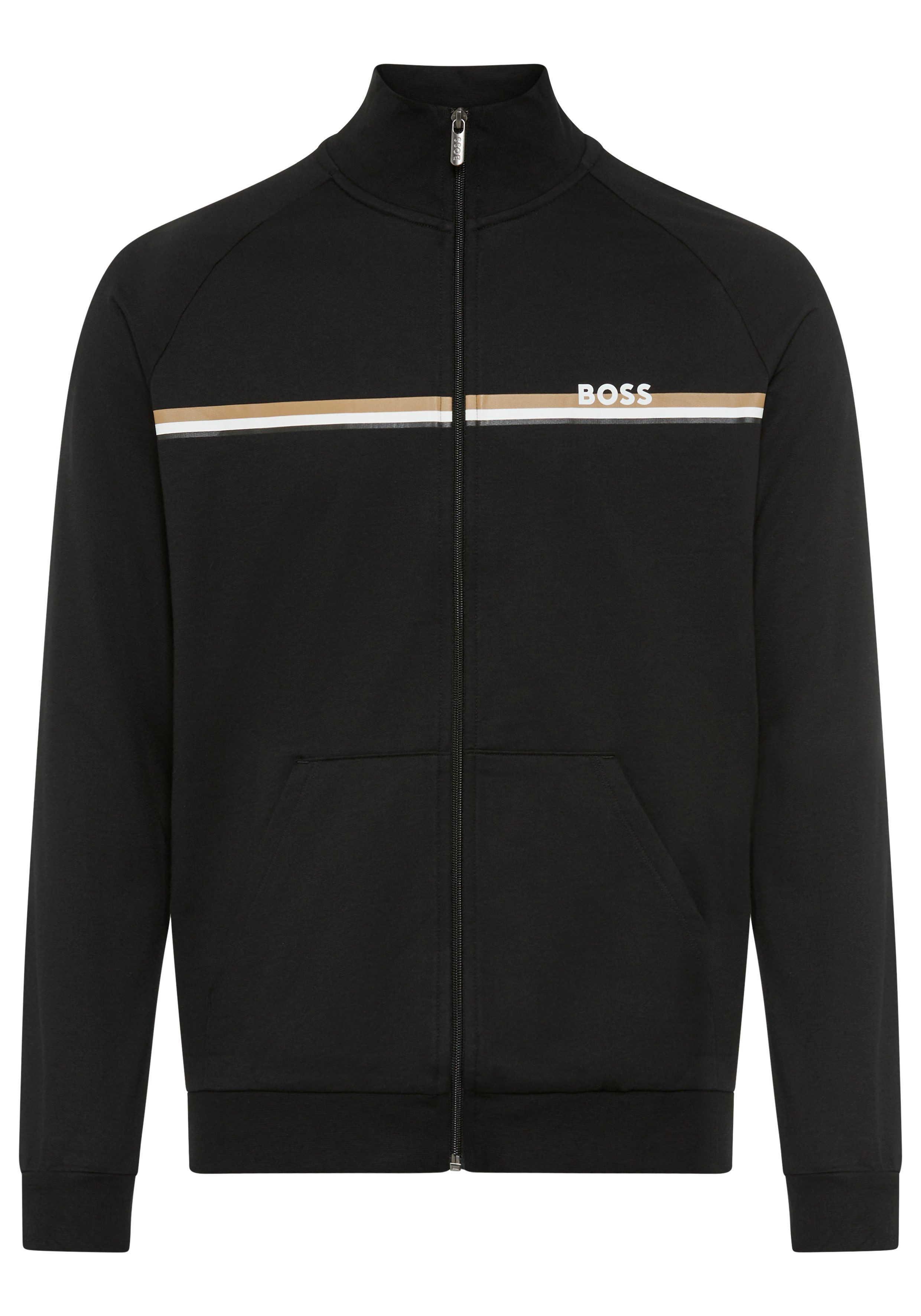 BOSS Sweatjacke Authentic mit Streifen und Logo, regular fit günstig online kaufen