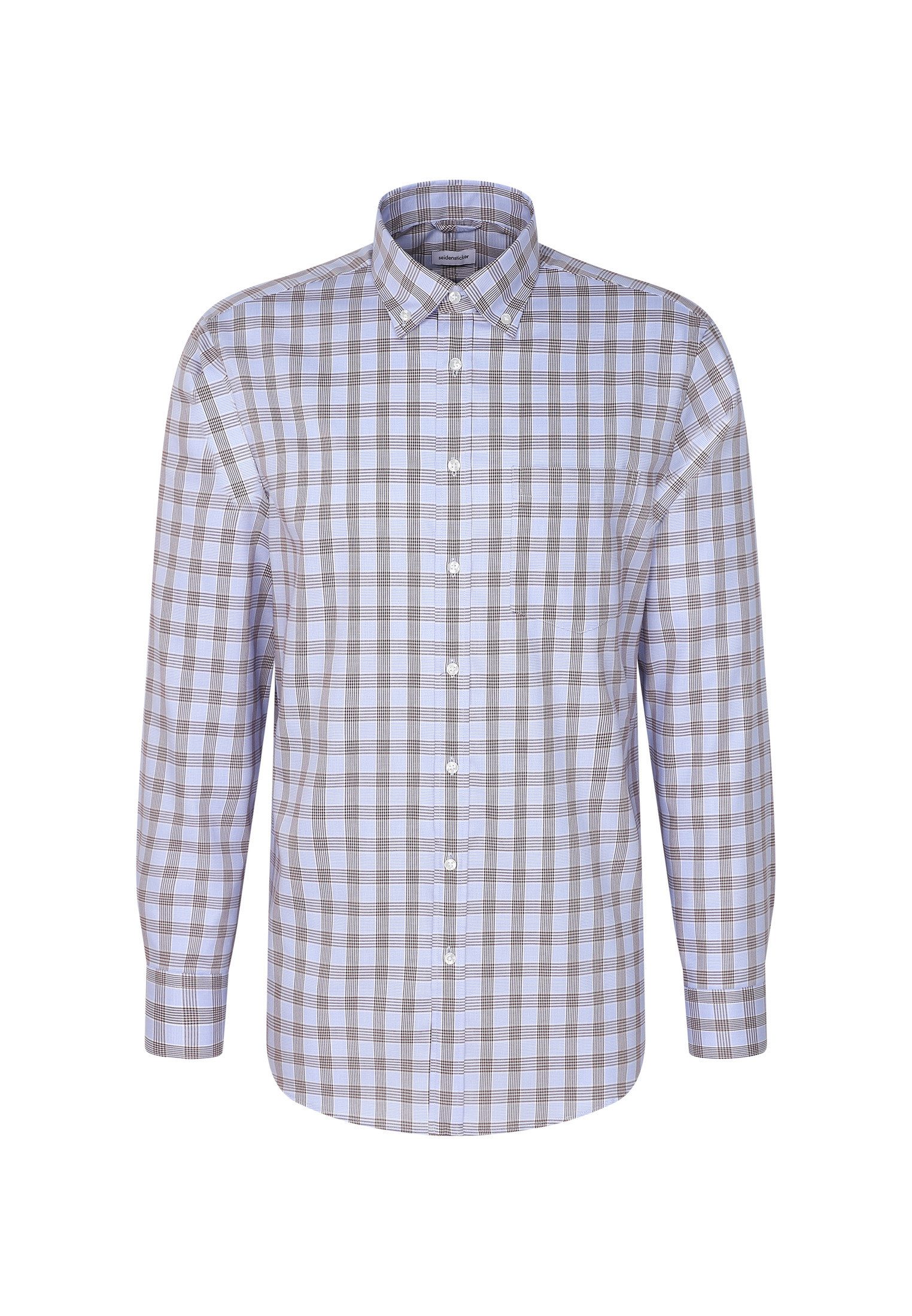 seidensticker Businesshemd Regular Regular 1/1 Button-Down-Kragen Karo günstig online kaufen