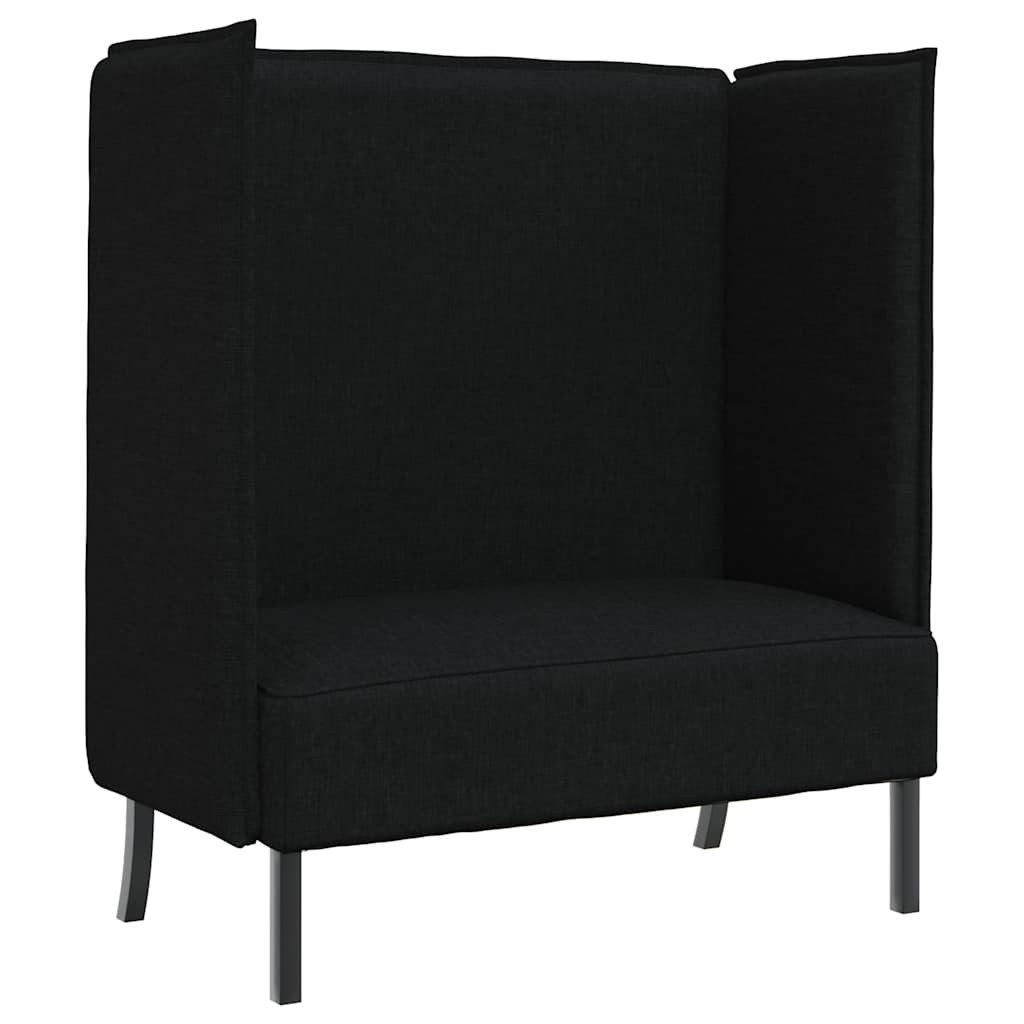 vidaXL Sofa Hoher Rücken Sofa Schwarz günstig online kaufen