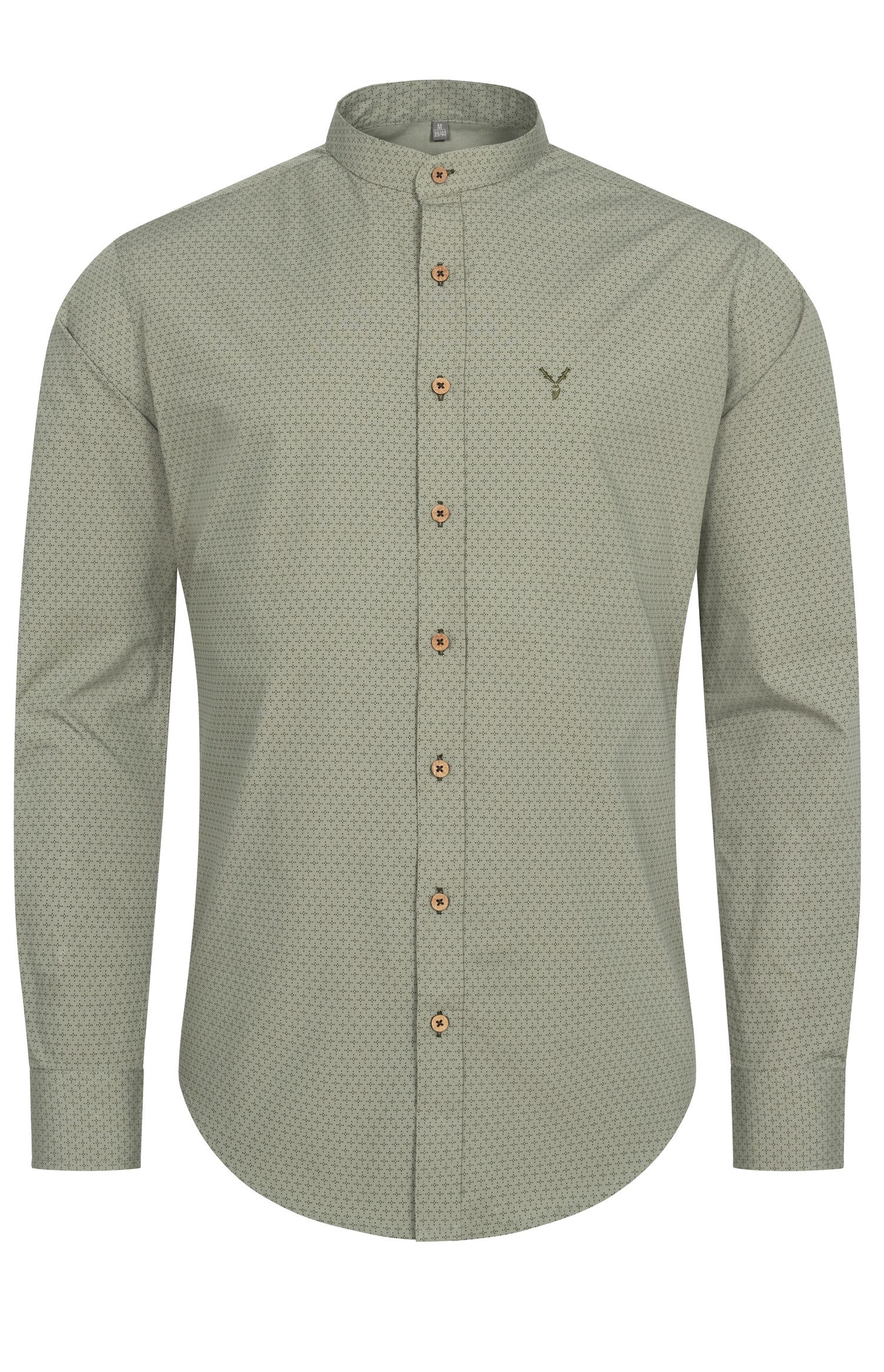 Nübler Trachtenhemd Trachtenhemd SK Langarm Phil in Oliv von Nübler günstig online kaufen