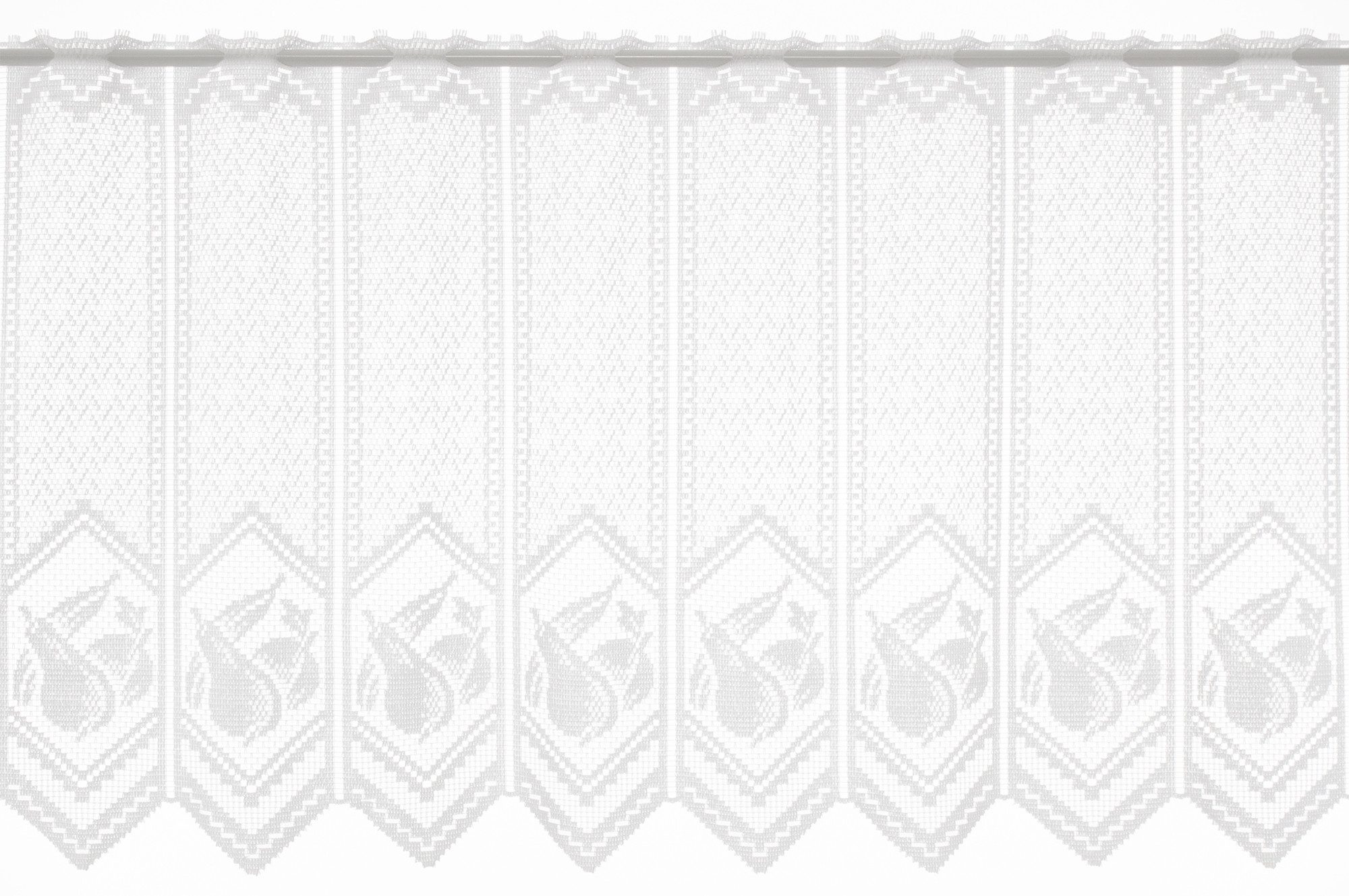 Gardinen Kranzusch Scheibengardine Jacquard mit Obstmotiv, günstig online kaufen