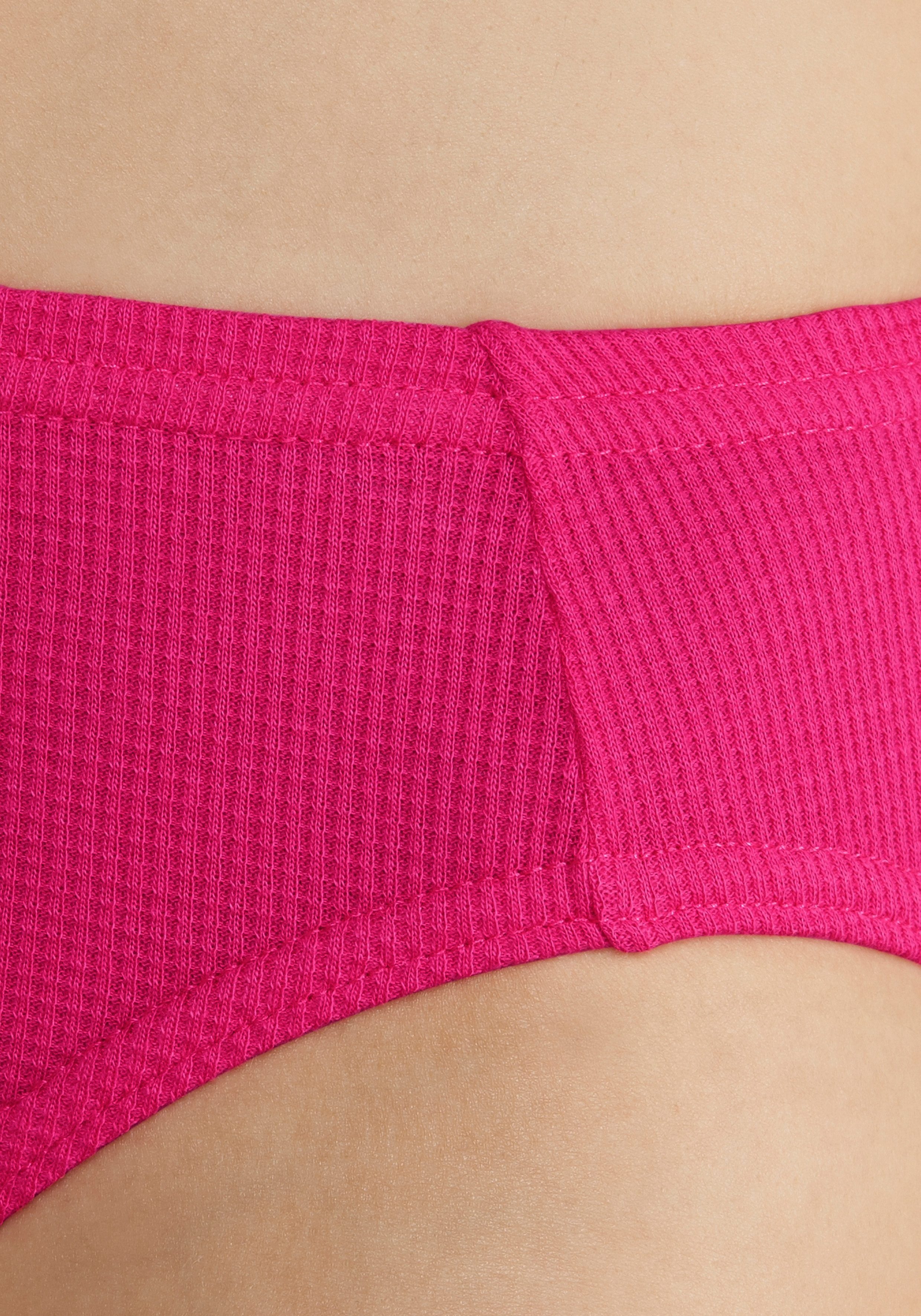 grün, türkis, fleur Pikee-Qualität petite pink, (Packung, aus Bikinislip olivgrün lila, weicher 5-St)