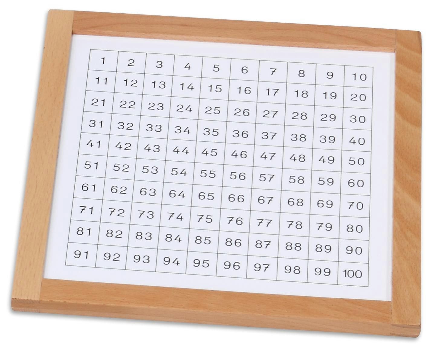 Betzold Lernspielzeug Kontrollkarte für das Hunderterbrett