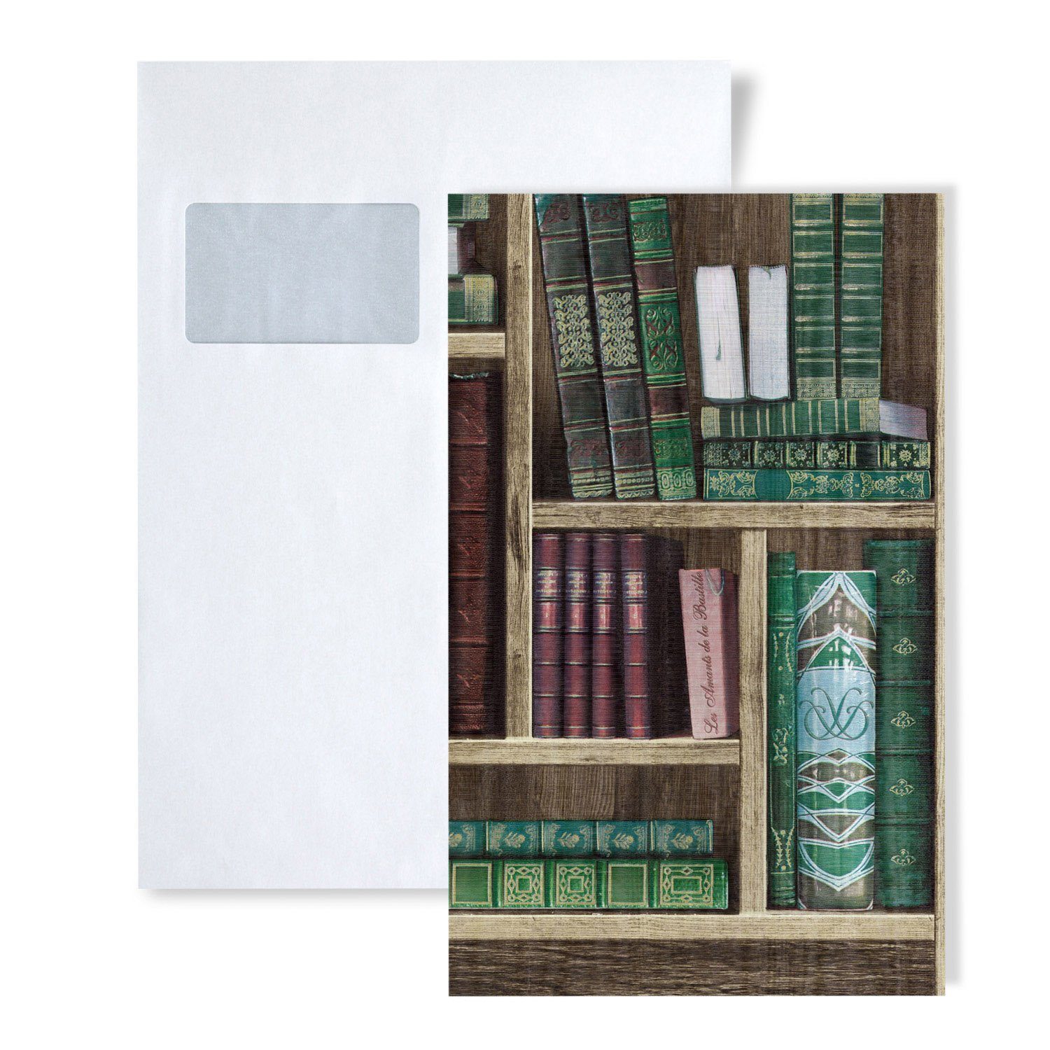 Edem Prägetapete 1 MUSTERSTÜCK S-81155BR28 DIN A4 MUSTER der Bücher Vliestapete, grafisch, matt, 3D-Optik, Motiv, (1 Musterblatt, ca. A5-A4), braun, smaragd-grün, wein-rot, grau-blau
