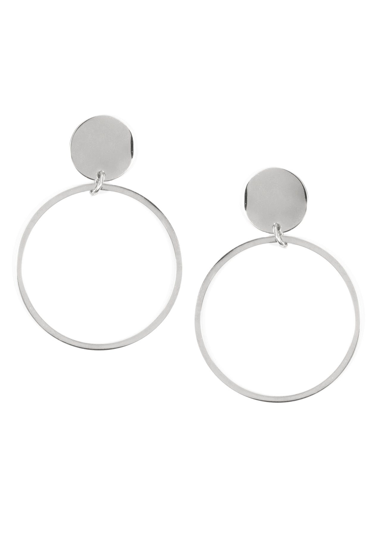 Hey Happiness Paar Ohrhänger Kreis, 18K Vergoldete Damen Ohrringe, Hängende günstig online kaufen