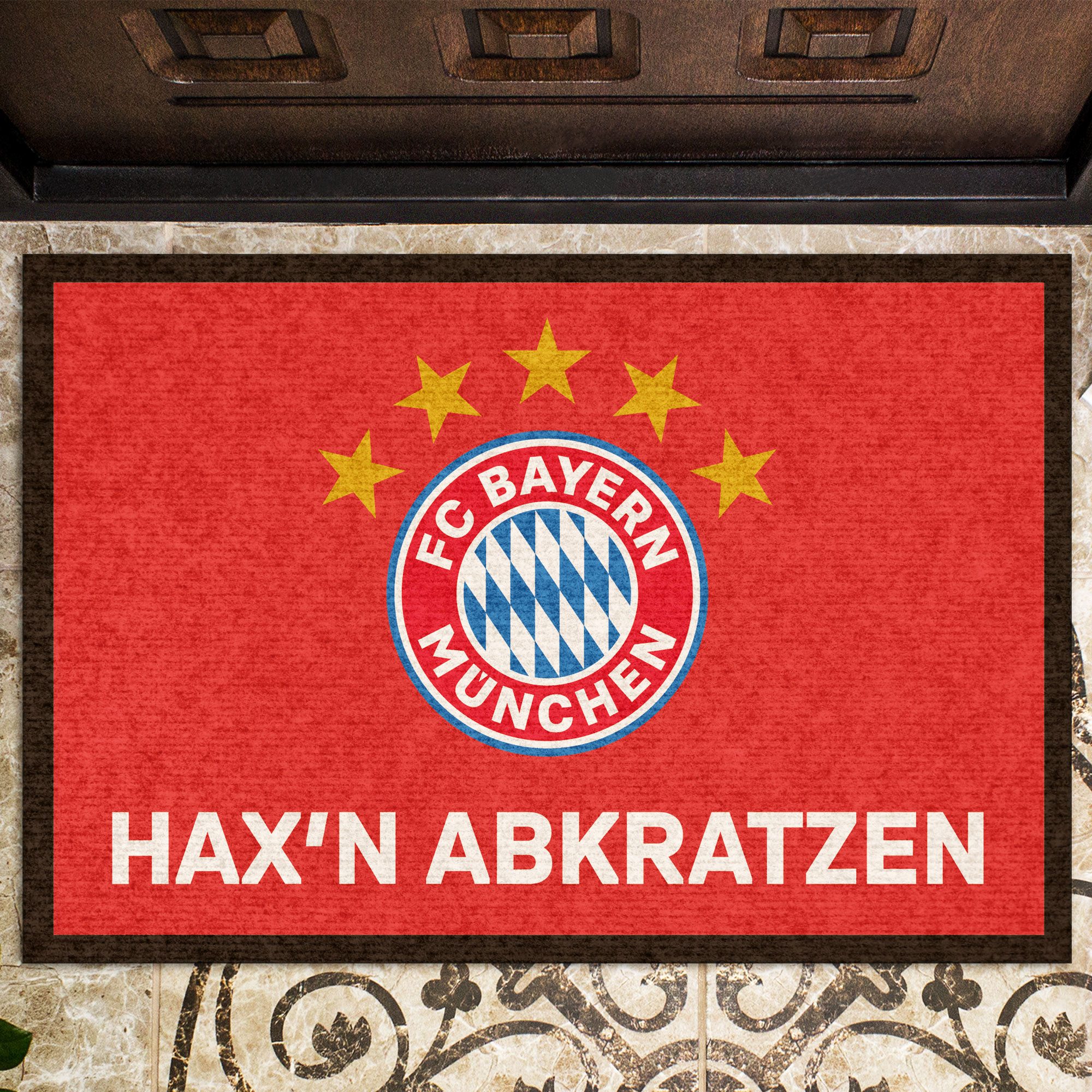 BERONAGE Fußmatte FC Bayern München Fußmatte Hax'n abkratz'n! 60x40 cm Schmutzfangmatte