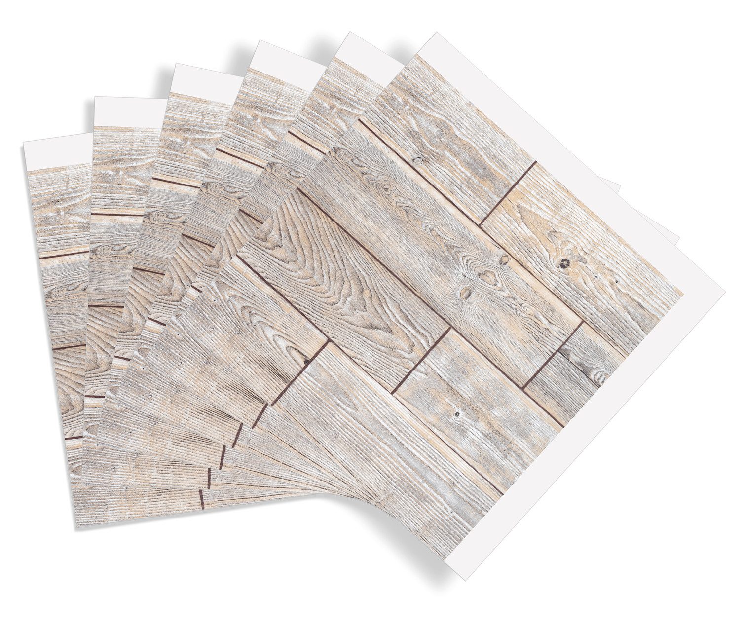 d-c-fix Wandfliese Self-adhesive Wall Tiles Rustic Oak, Strapazierfähiger Vinyl-Wandbelag 30,5x30,5, Rustic Oak