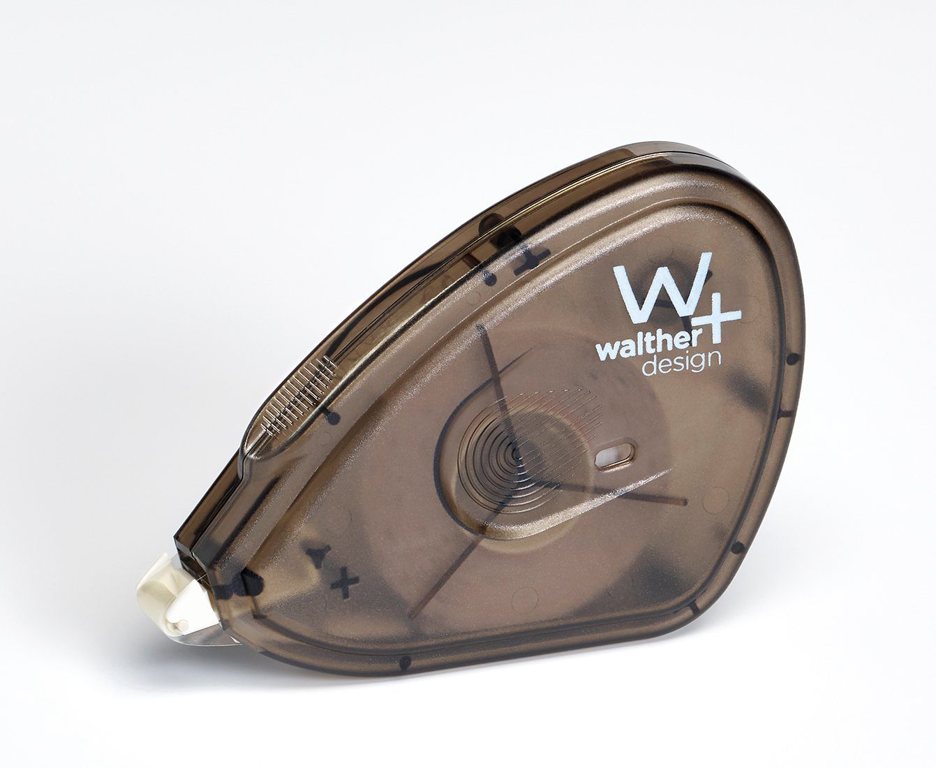Walther Design Klebstoff Foto-Klebespender FS1000S, (650-tlg), doppelseitig, permanant klebende Fotoklebestückchen, auf Kleberoller