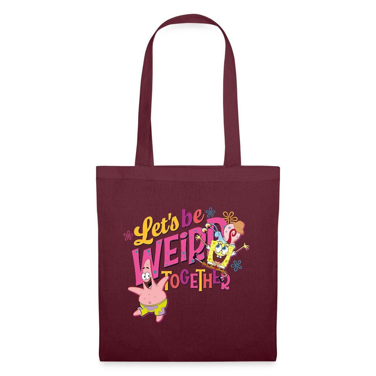 Henkeltasche SpongeBob Schwammkopf Patrick Gary Freundschaft Stoffbeutel
