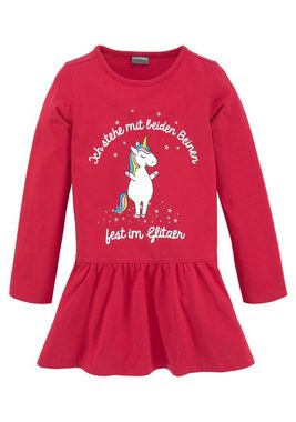 KIDSWORLD Jerseykleid Einhorn mit Sprüchedruck