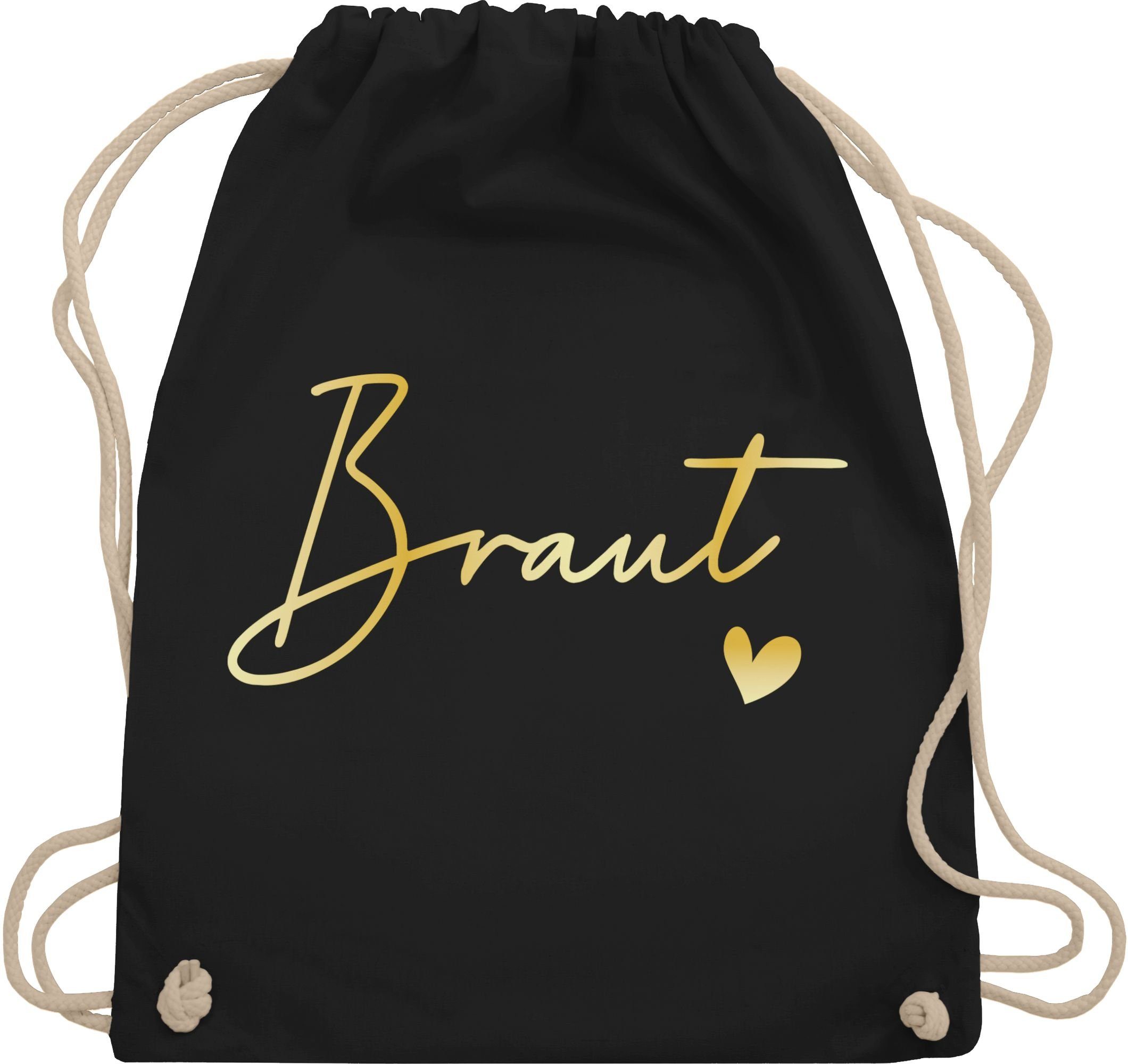 Shirtracer Turnbeutel Braut Bride, JGA Junggesellenabschied Frauen