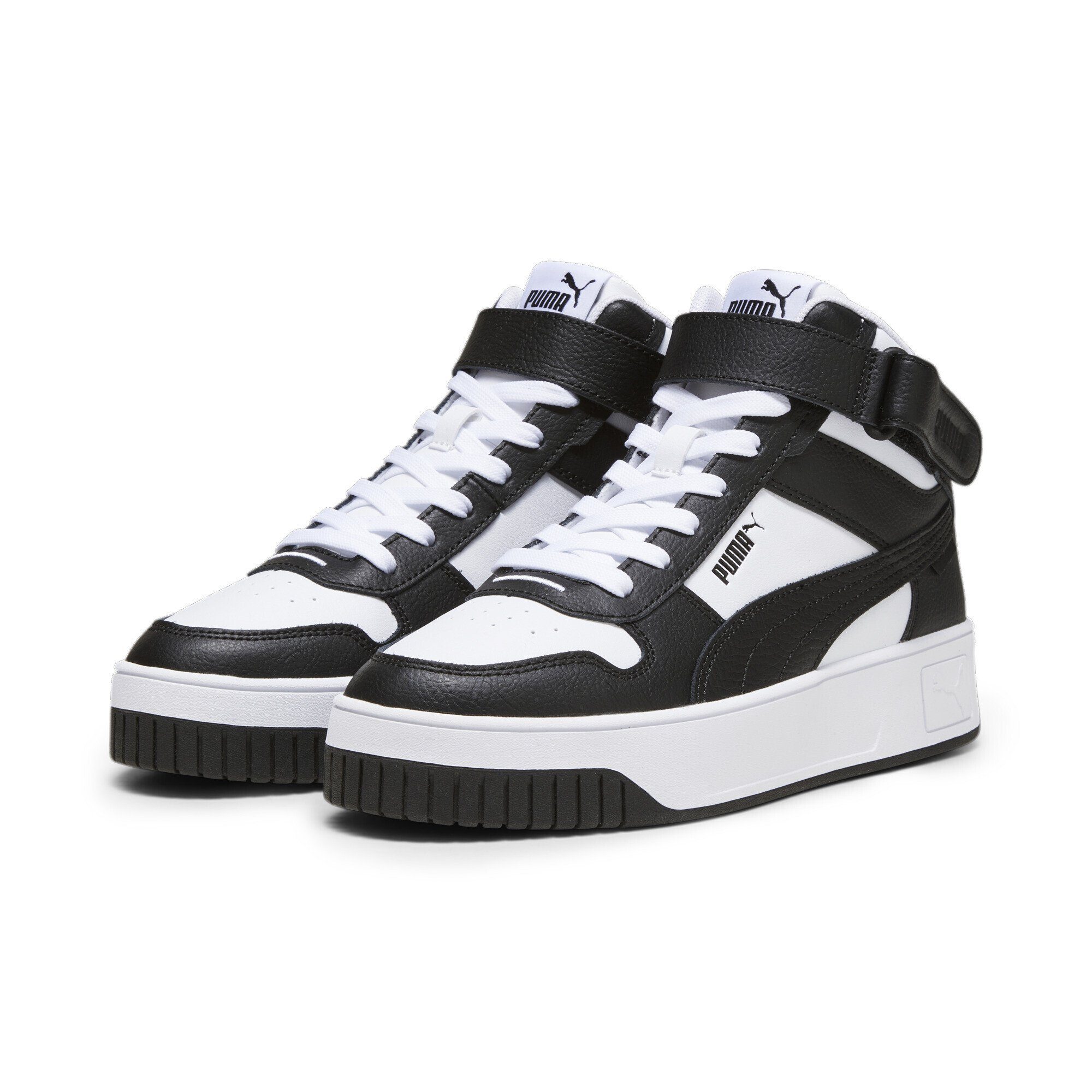 Carina Mid White Sneaker Black Sneakers Damen PUMA Street