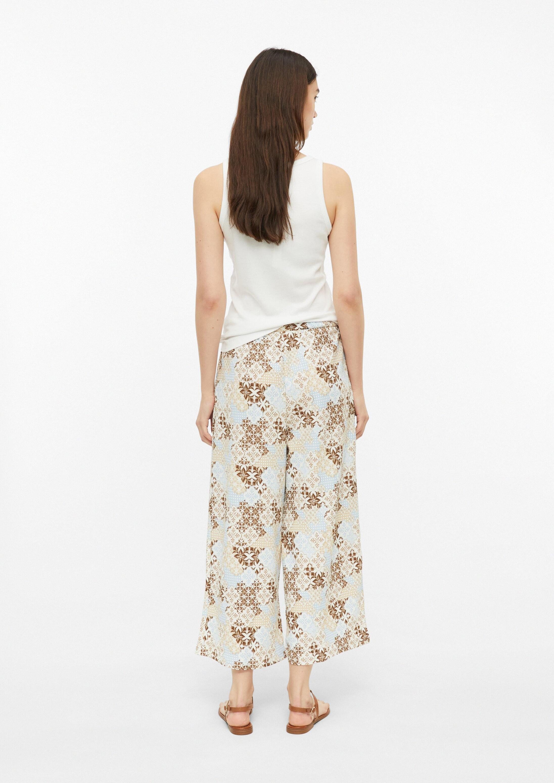 s.Oliver Culotte Hose Culotte aus Crêpejersey