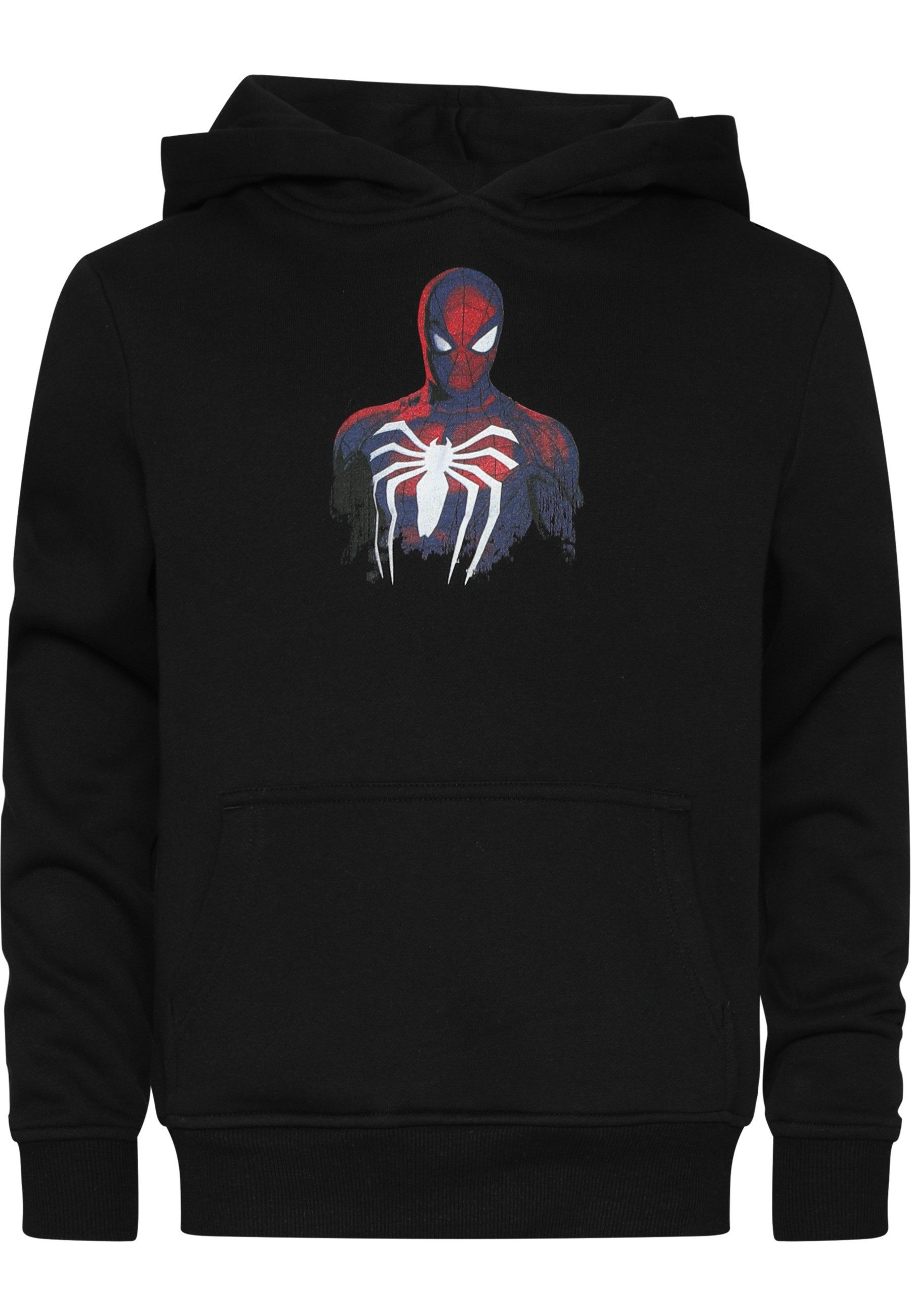 MisterTee Kapuzenpullover MisterTee Kids Spiderman Logo Hoody (1-tlg)
