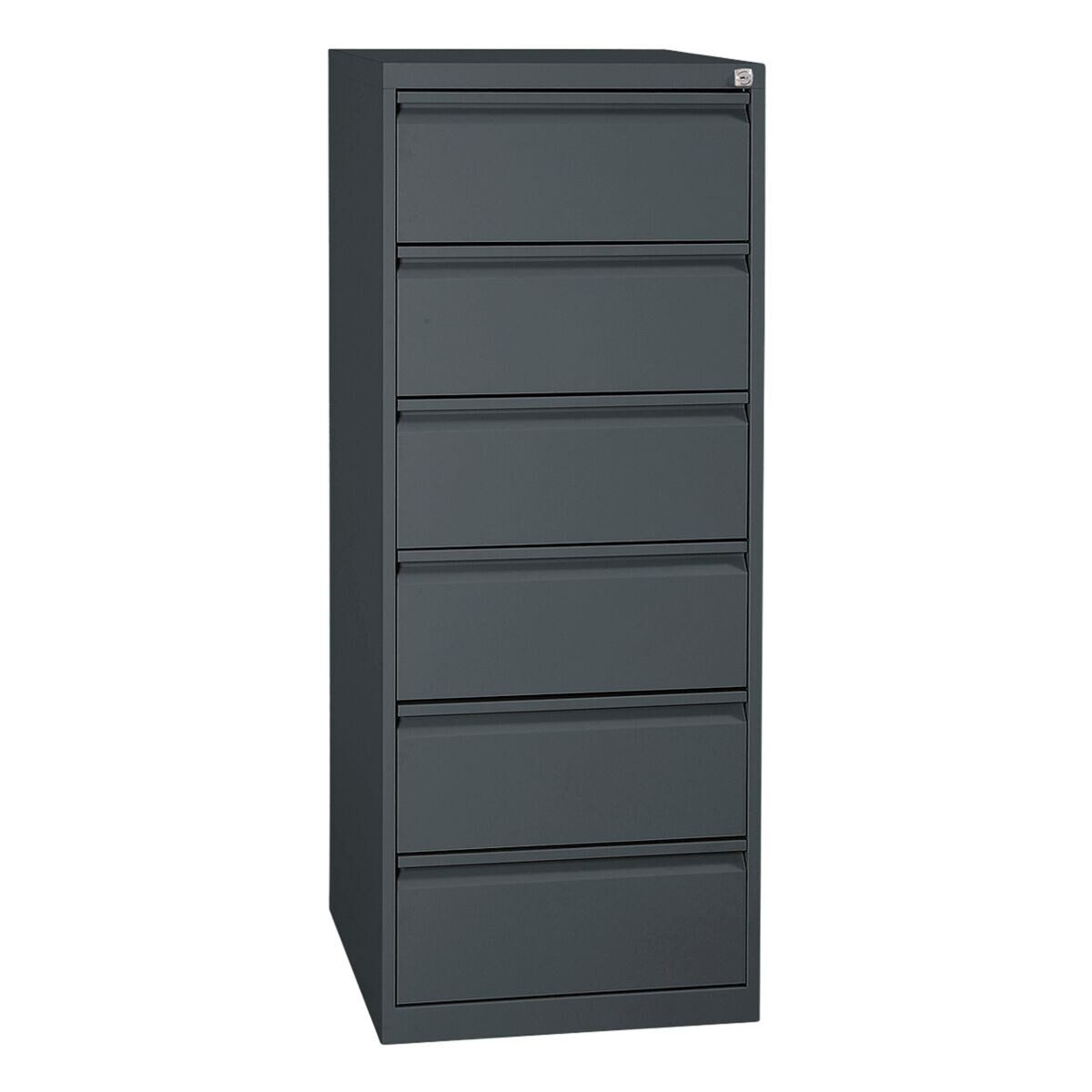 GUERKAN Aktenschrank Karteschrank bis DIN A5 quer, 6 Schubladen, abschließbar, 53x132 cm