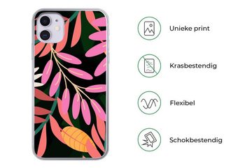 MuchoWow Handyhülle Tropisch - Blumen - Muster, Handyhülle Apple iPhone 11, Smartphone-Bumper, Print, Handy