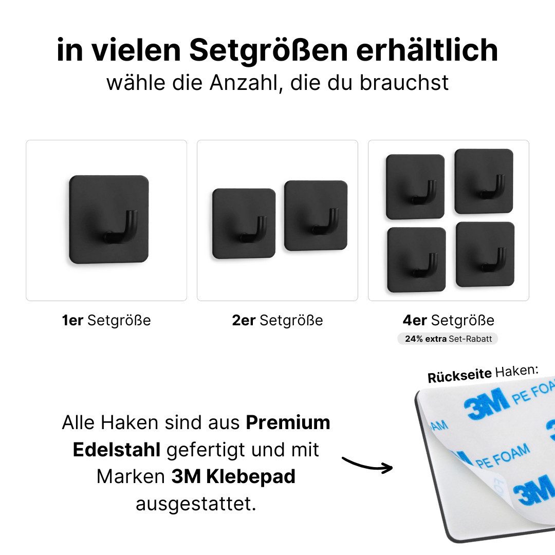 LIVINA HOME Handtuchhaken Haken selbstklebend Bad und Küche, Handtuchhalter günstig online kaufen