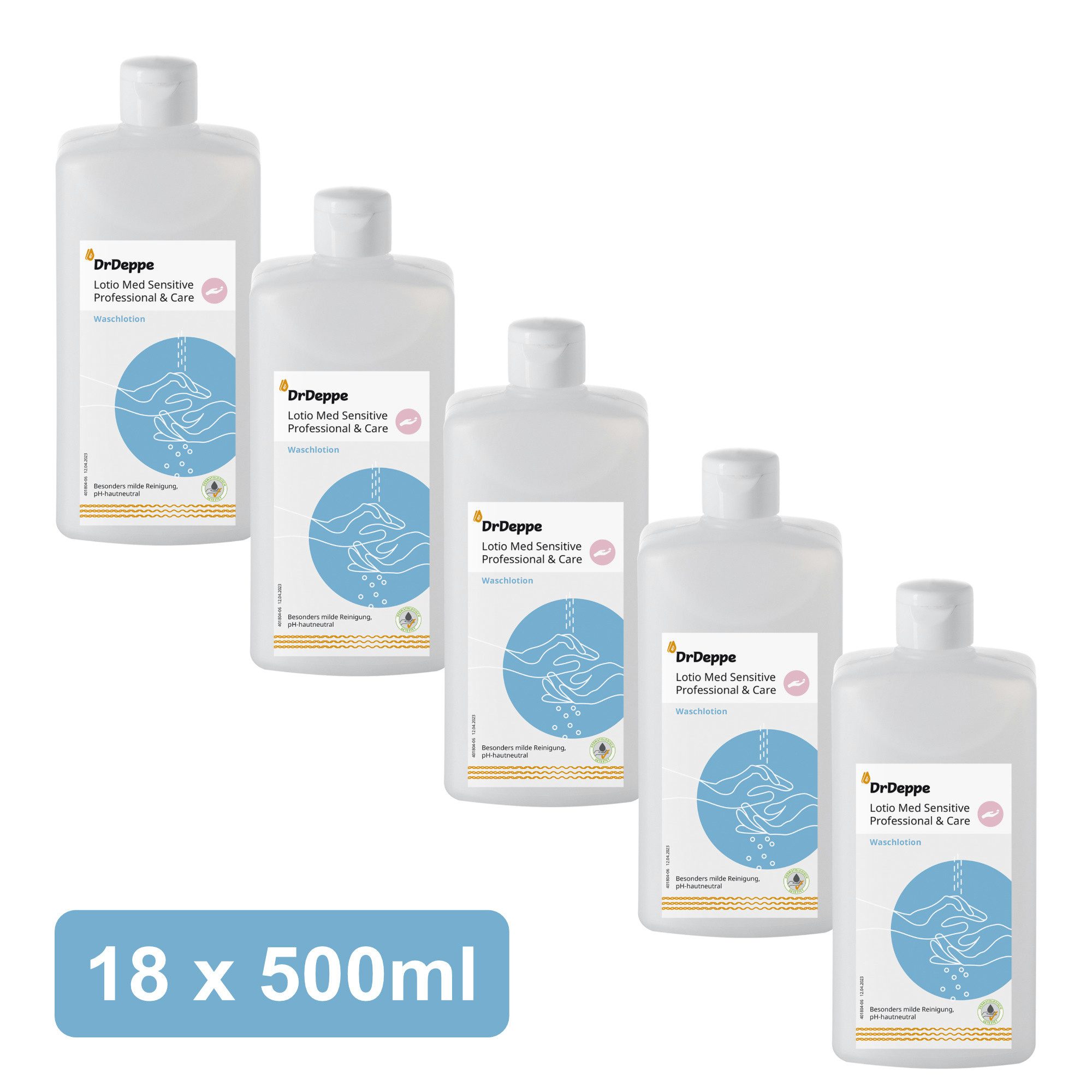 Dr.Deppe Duschgel Lotio Med Sensitive Professional & Care - Waschlotion, 18-tlg.