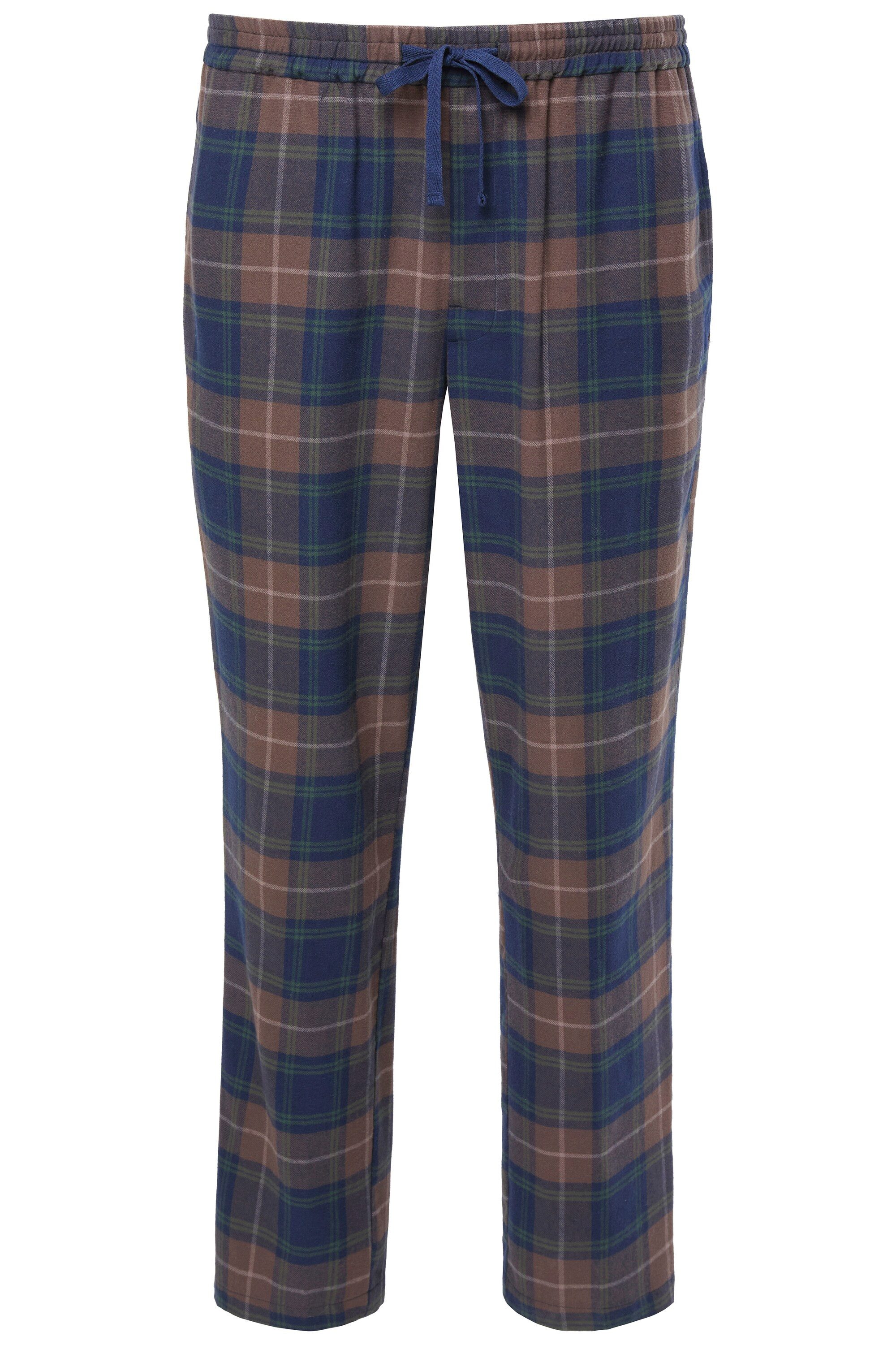JP1880 Schlafanzug Schlafanzughose Homewear Flanell kariert