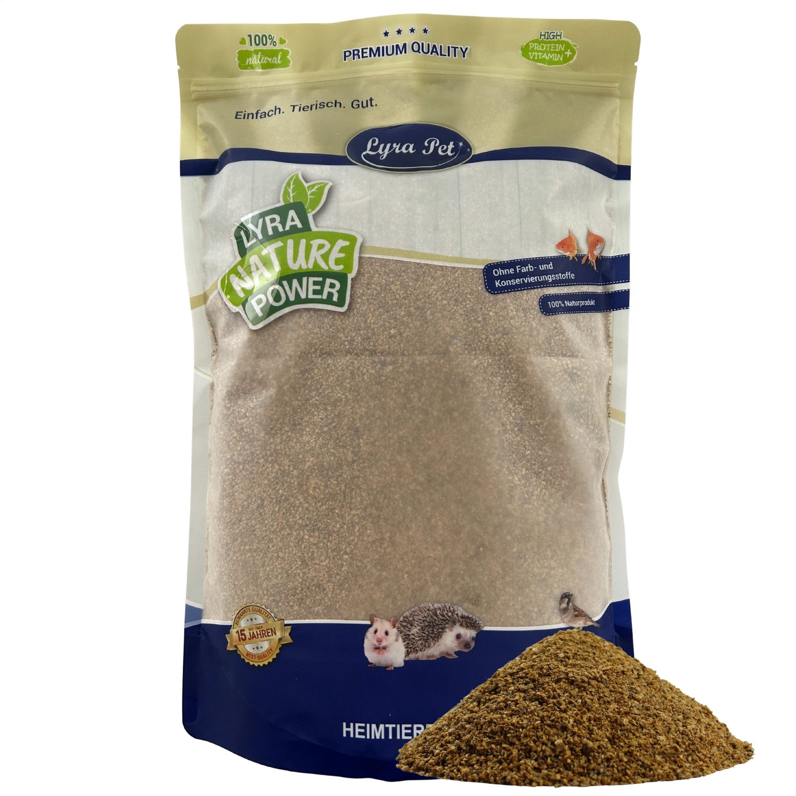 Lyra Pet 1 kg Lyra Pet® Daphnien (Wasserflöhe) getrocknet, für: Reptilien, Ziervogel, Wildvogel, Fisch
