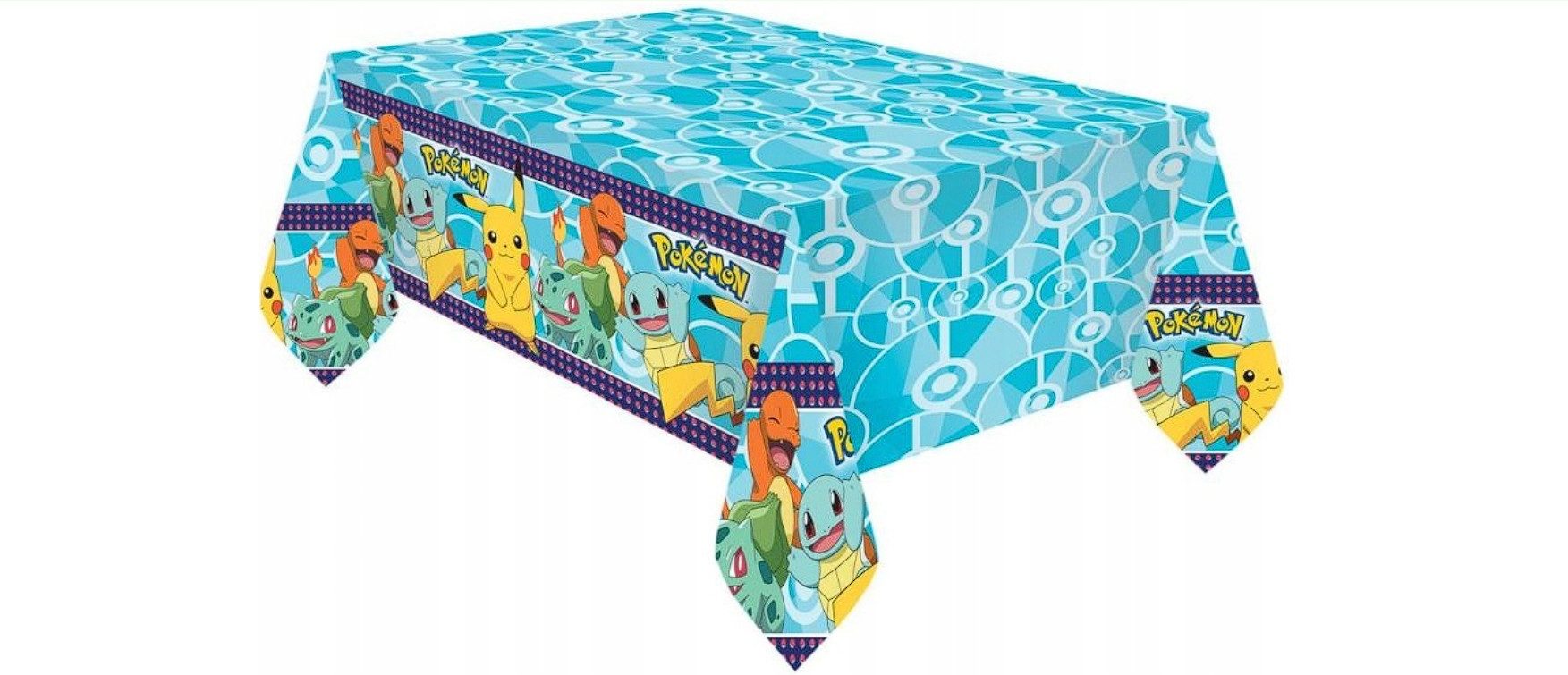 Festivalartikel Tischdecke Pokemon Geburtstagsfeier Folien-Tischdecke 120x180cm