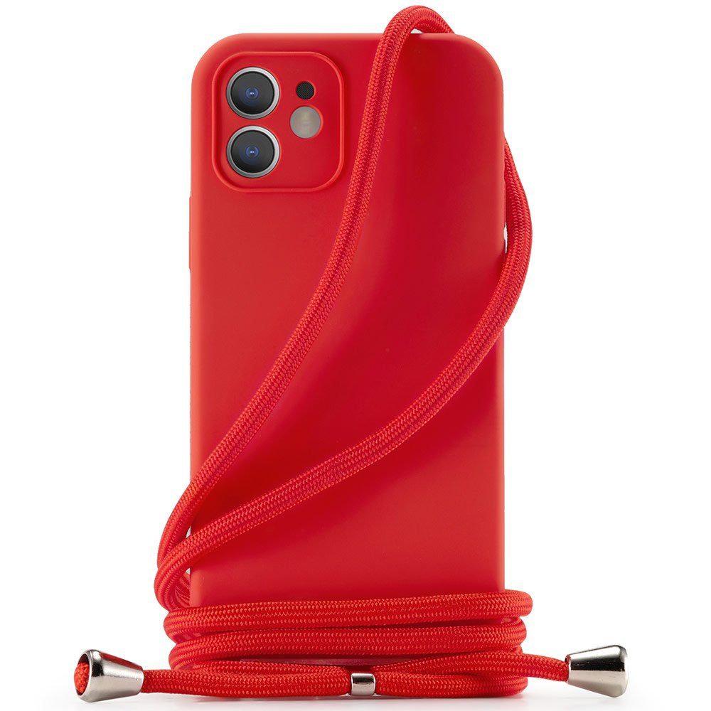 FITSU Handyhülle Handykette für Apple iPhone Hülle mit Band Handyband Case zum Umhängen, Hülle für iPhone 12 Pro, 12, 12 Mini, SE 2022, 11, XS, XR, X, 8, 7, 6