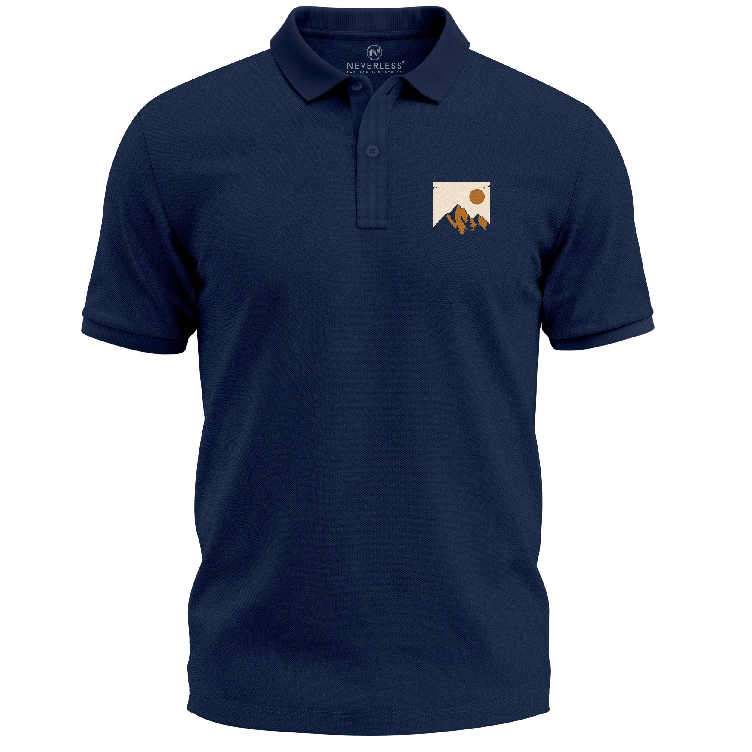 Poloshirt Poloshirt Herren mit Grafik Print – Kurzarm Polo Sommer Casual Look