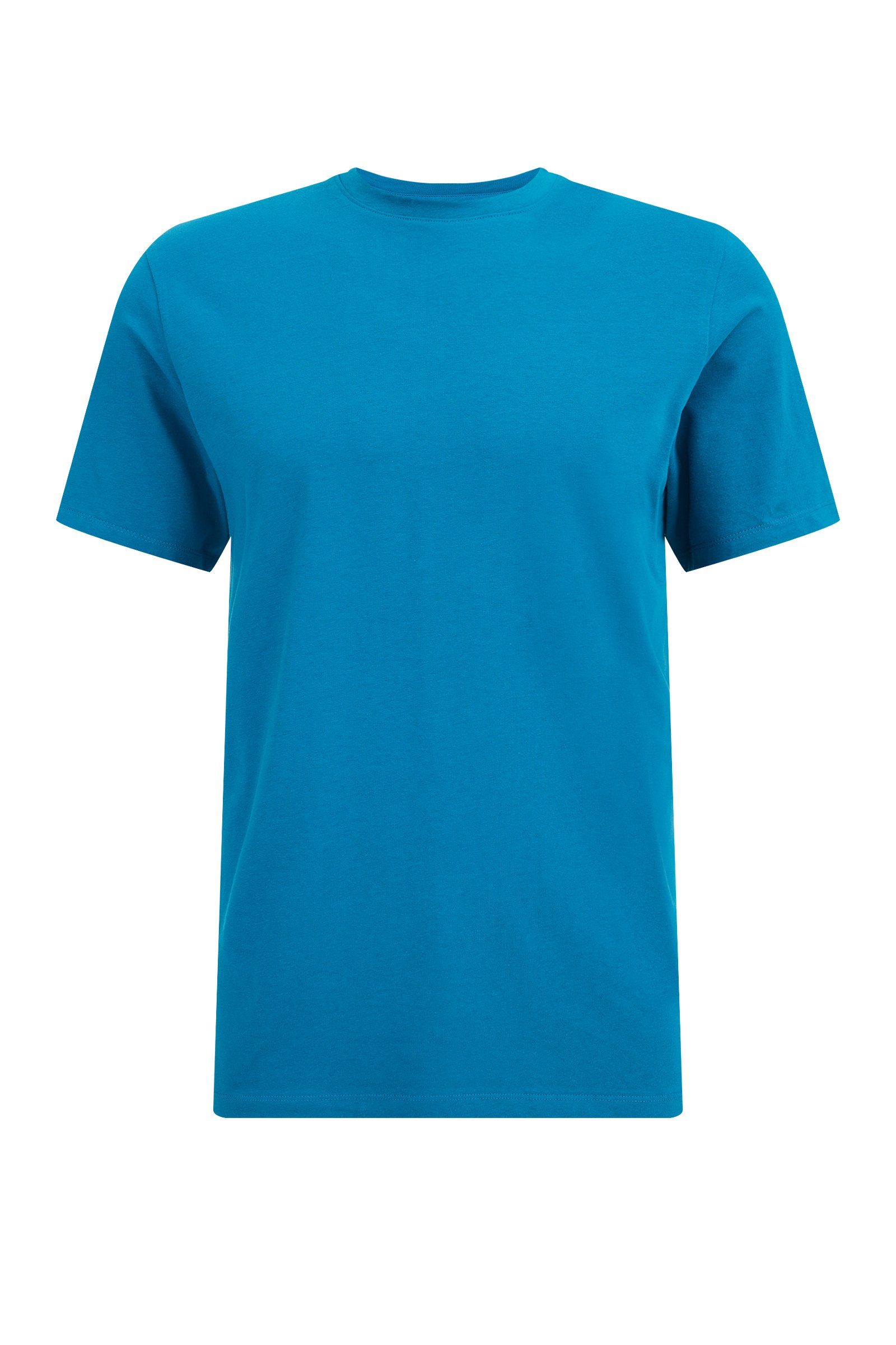 WE Fashion T-Shirt (1-tlg) Dunkelblau