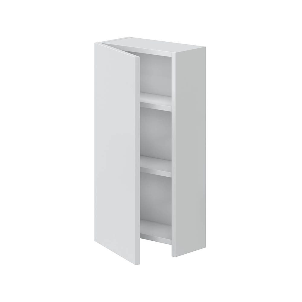 FORES HABITAT Hängeschrank 1 Tür, 2 Böden, in Weiß glänzend - 30x60x16 (BxHxT) – Bild 2 von 4