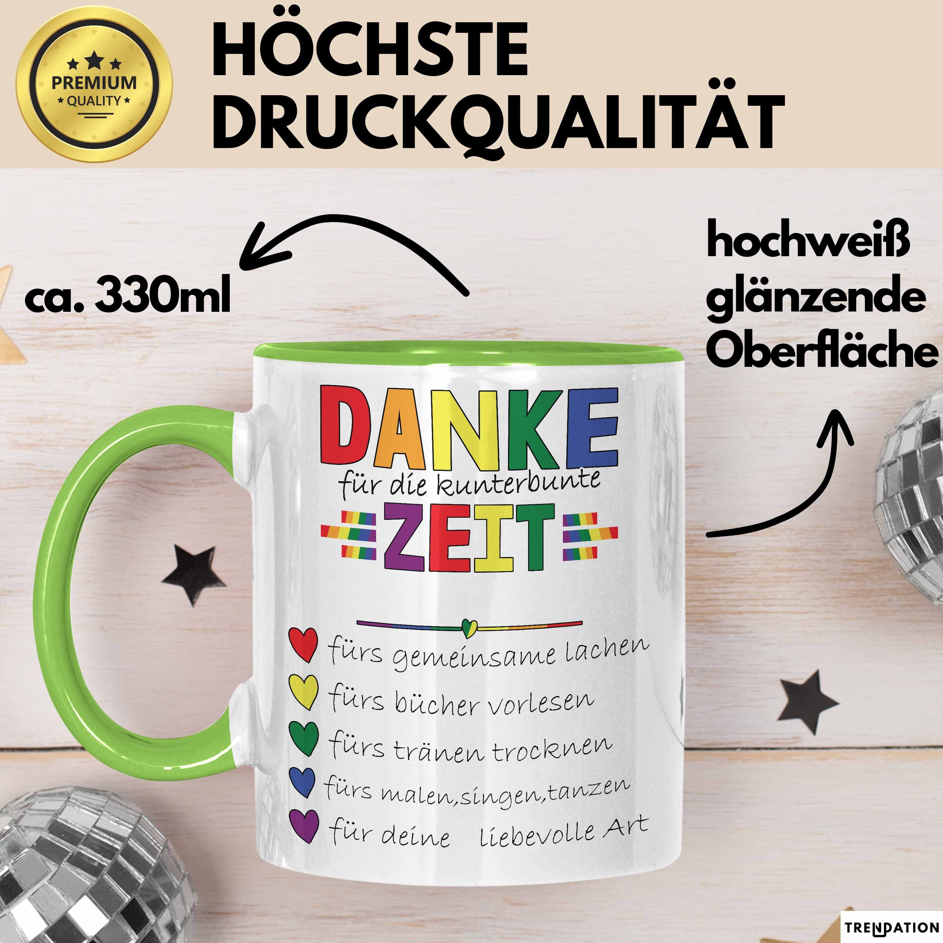 Trendation Tasse Erzieherin Abschiedsgeschenk Tasse Abschied Kindergarten Geschenkidee