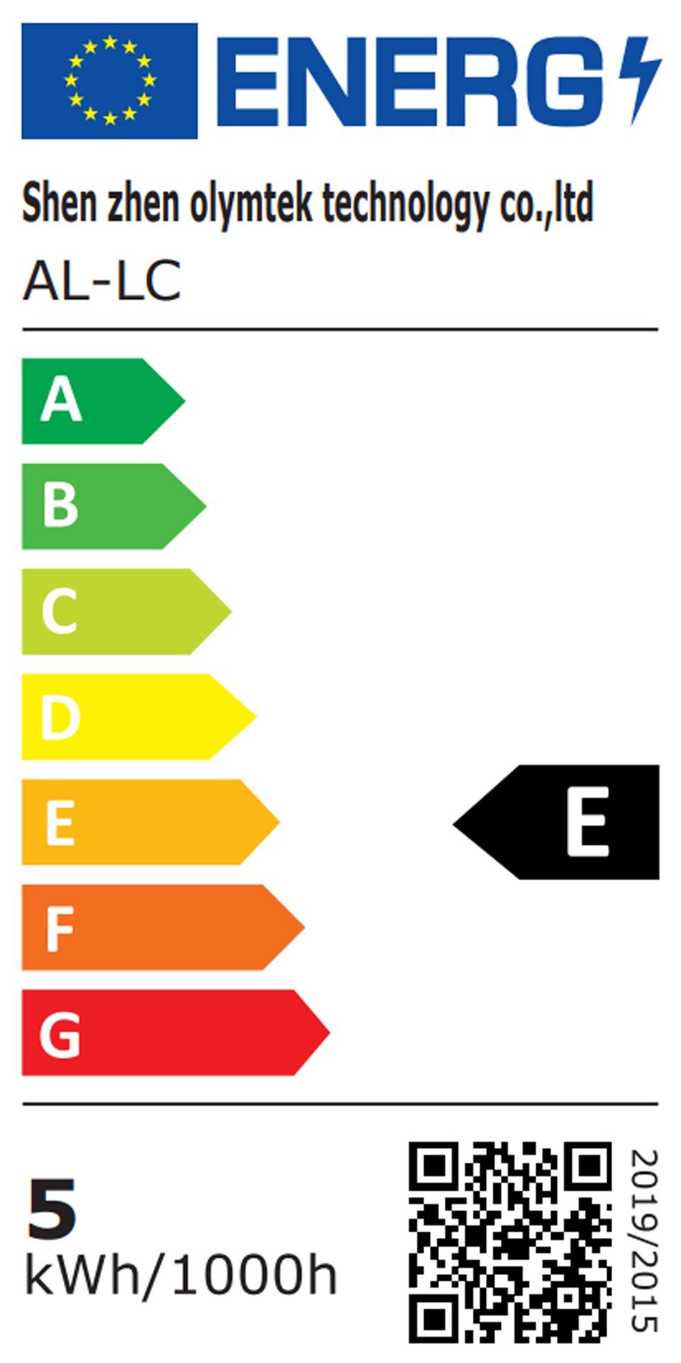 Energieeffizienzklasse: 