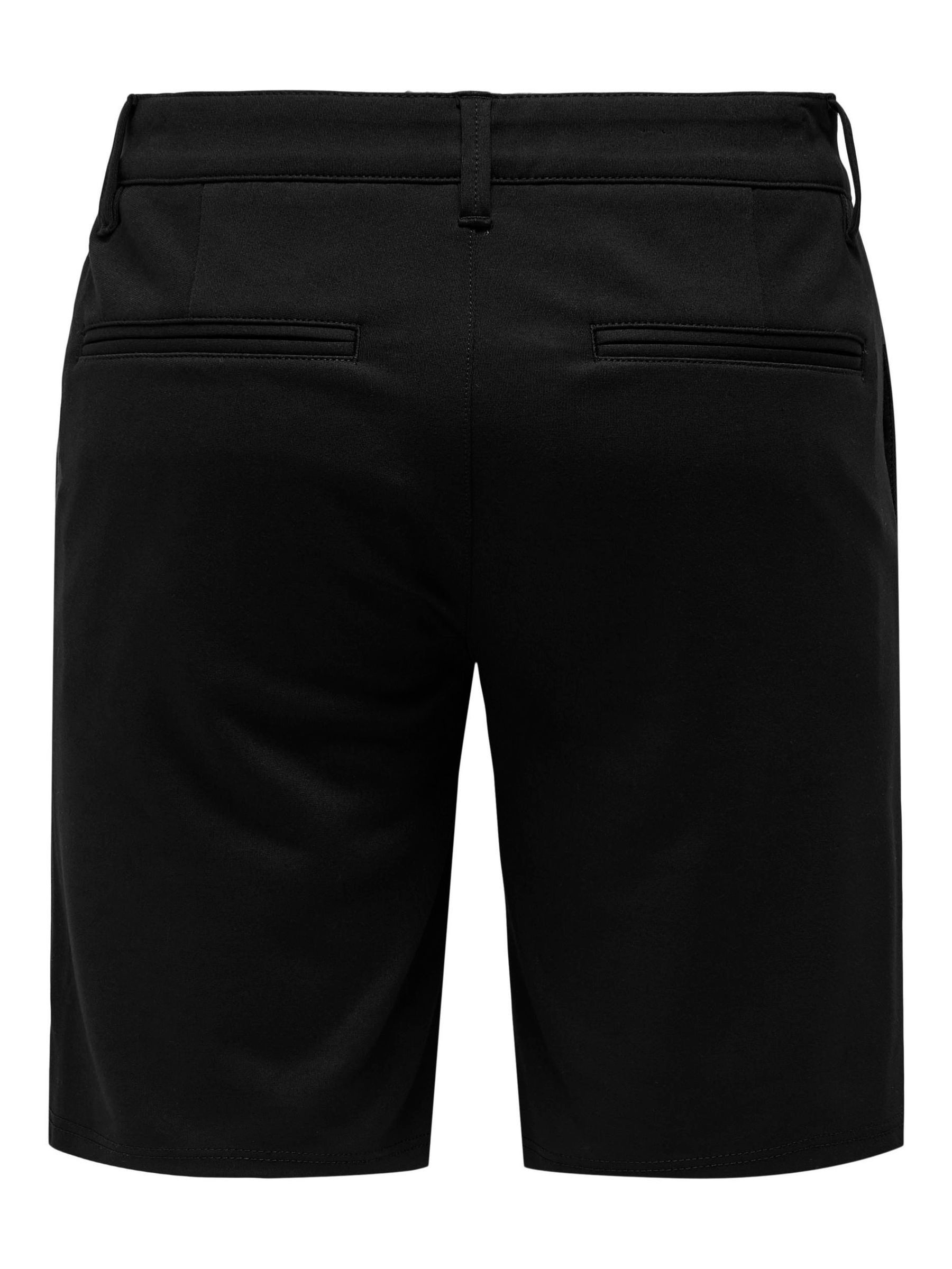 ONLY & SONS Chinoshorts Pants Sommer für Herren Regular Fit unifarben elastisch Reißverschluss casual-Style