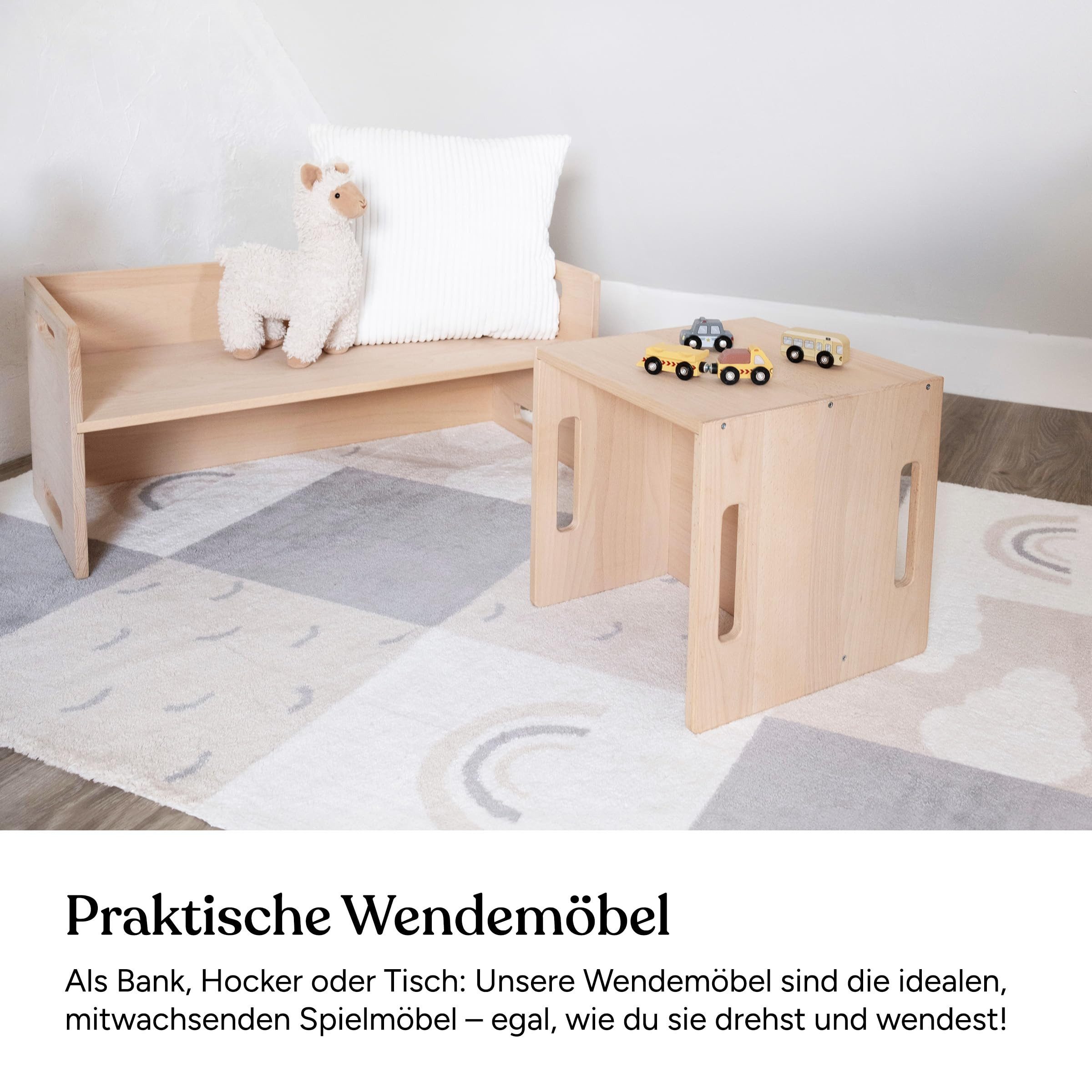 Ehrenkind Kinderhocker Montessori Wendehocker & Wendebank, günstig online kaufen