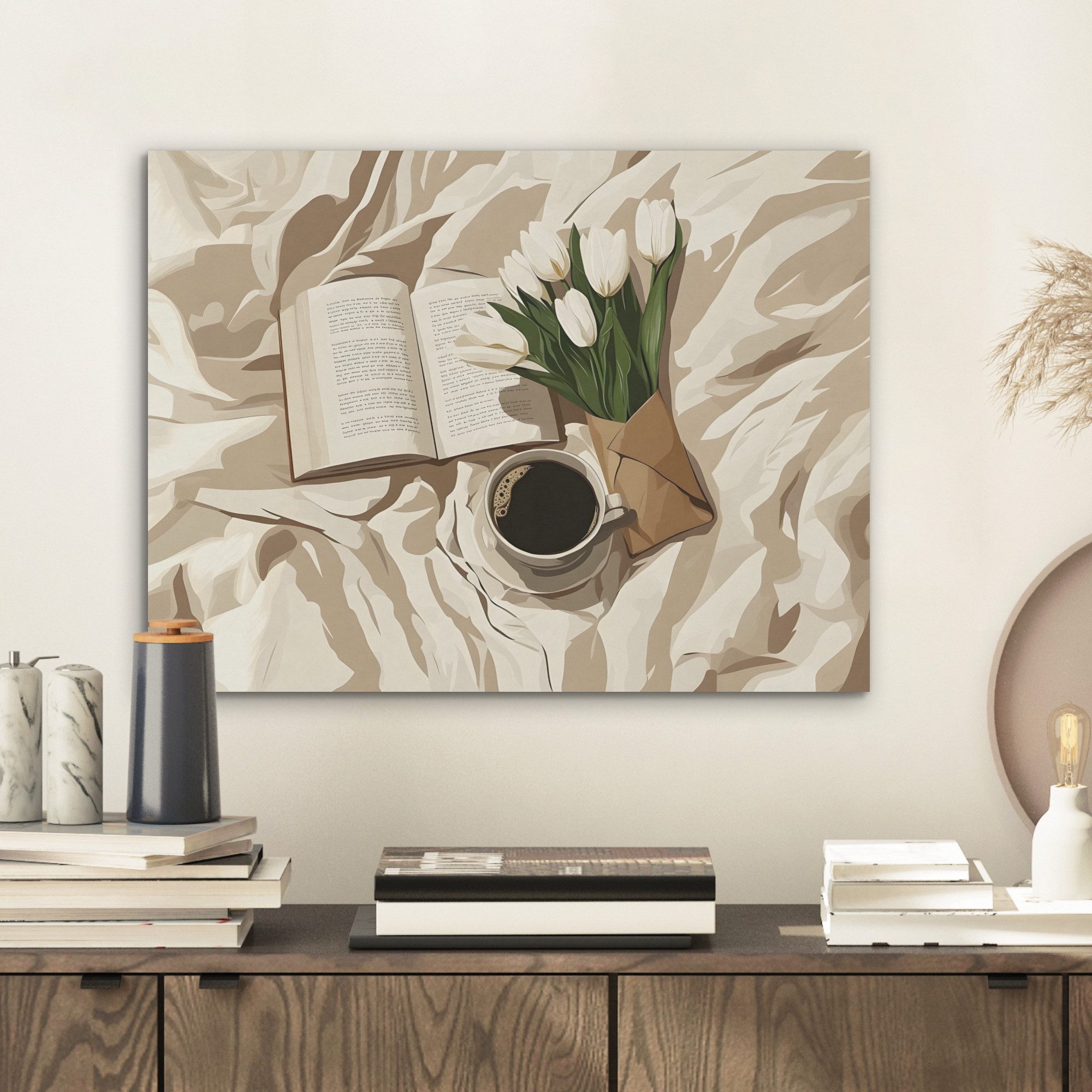 MuchoWow Gemälde Buch - Illustration - günstig online kaufen